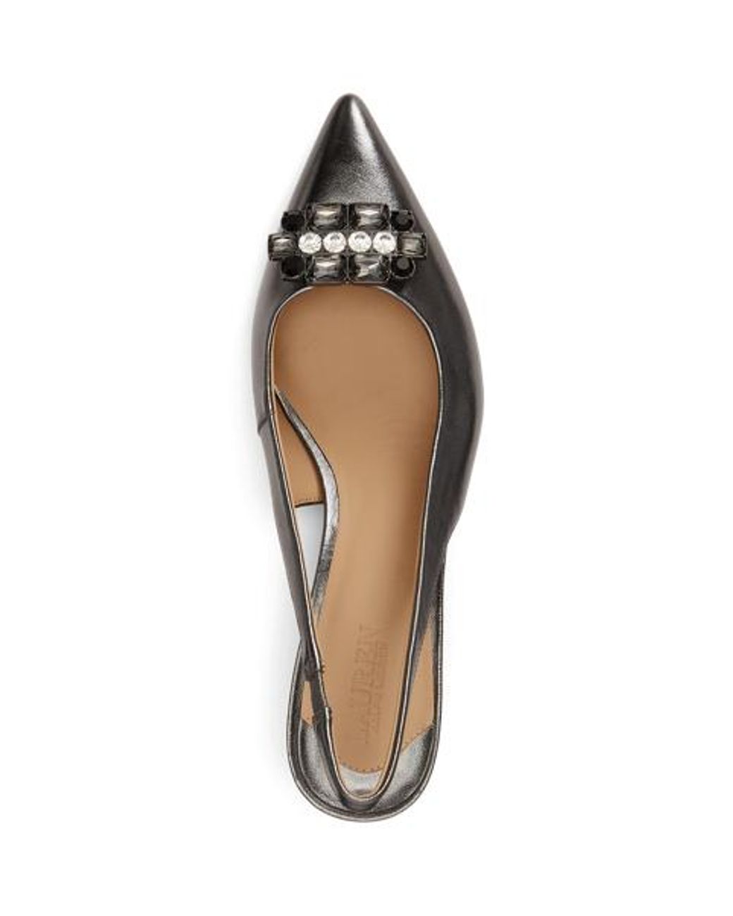Ralph Lauren Metallic Lolah Jewelled Nappa Slingback Pump