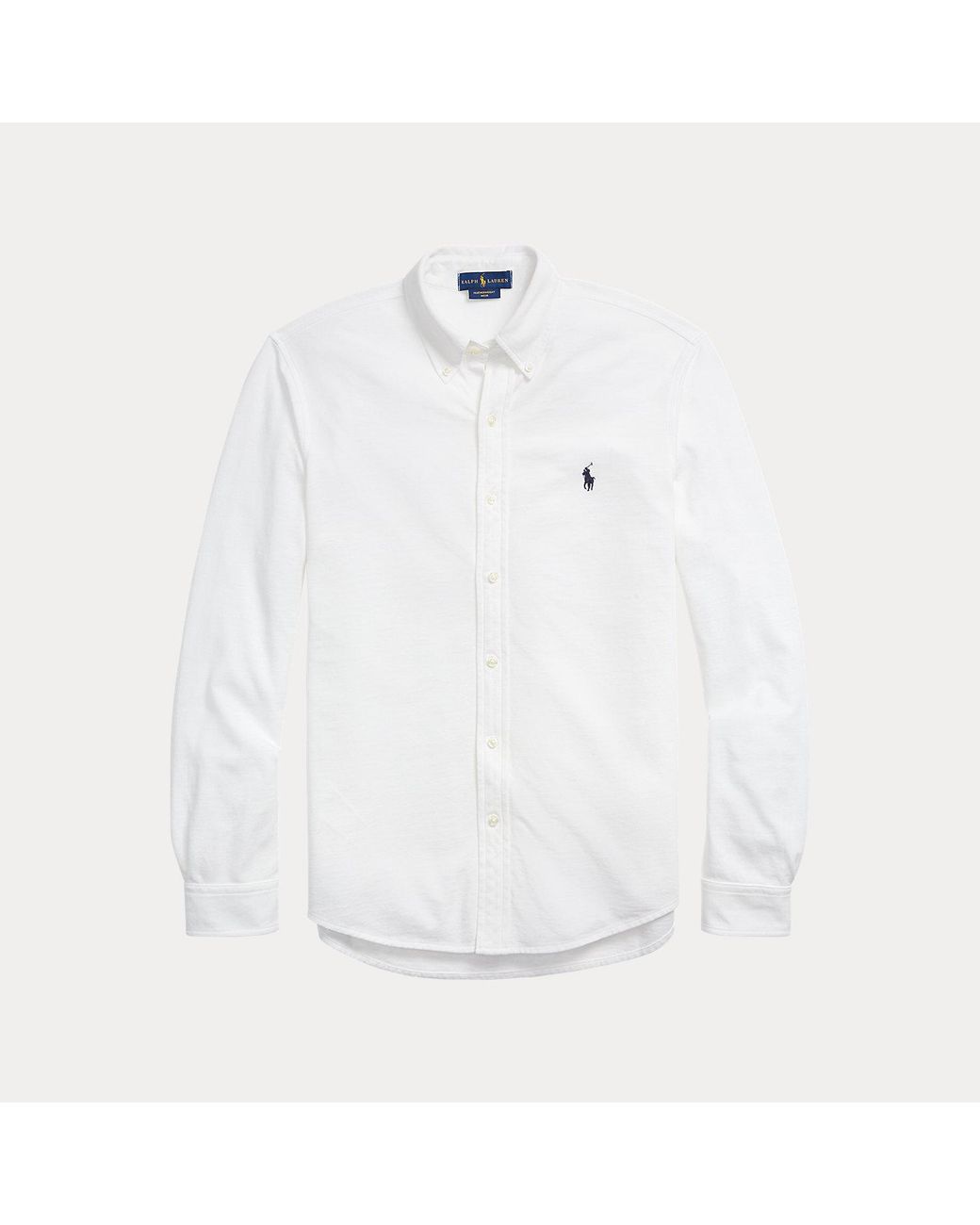 Polo Ralph Lauren White Featherweight Mesh Shirt for men