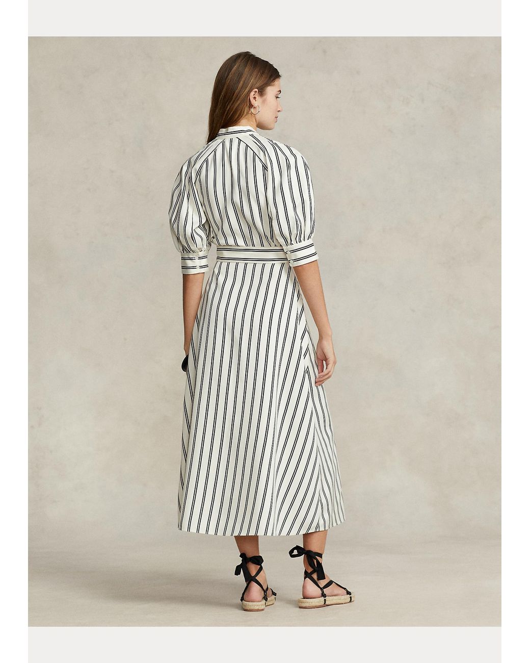 Ralph lauren silk stretch cotton dress clearance