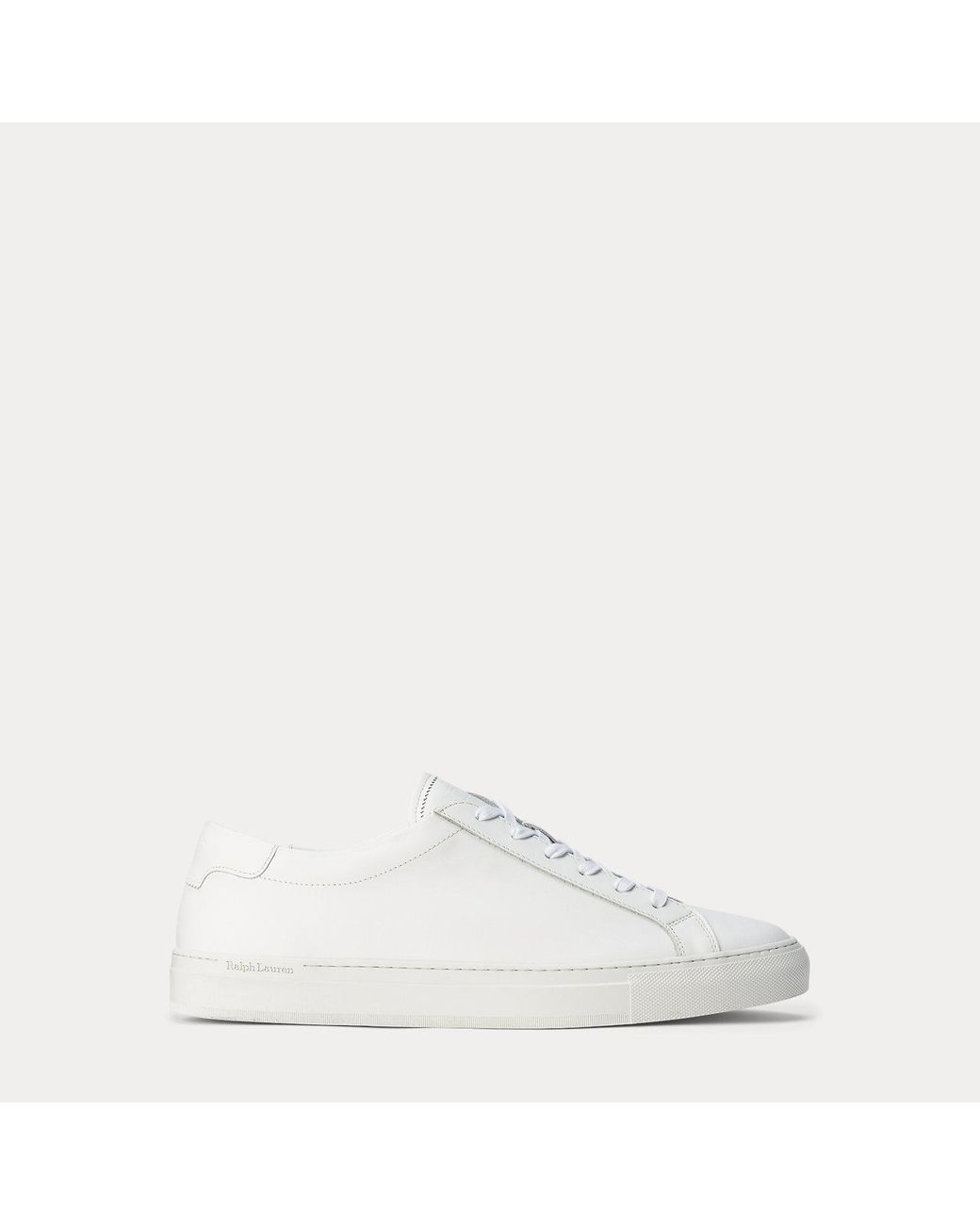 Polo Ralph Lauren White Jermain Leather Trainer for men