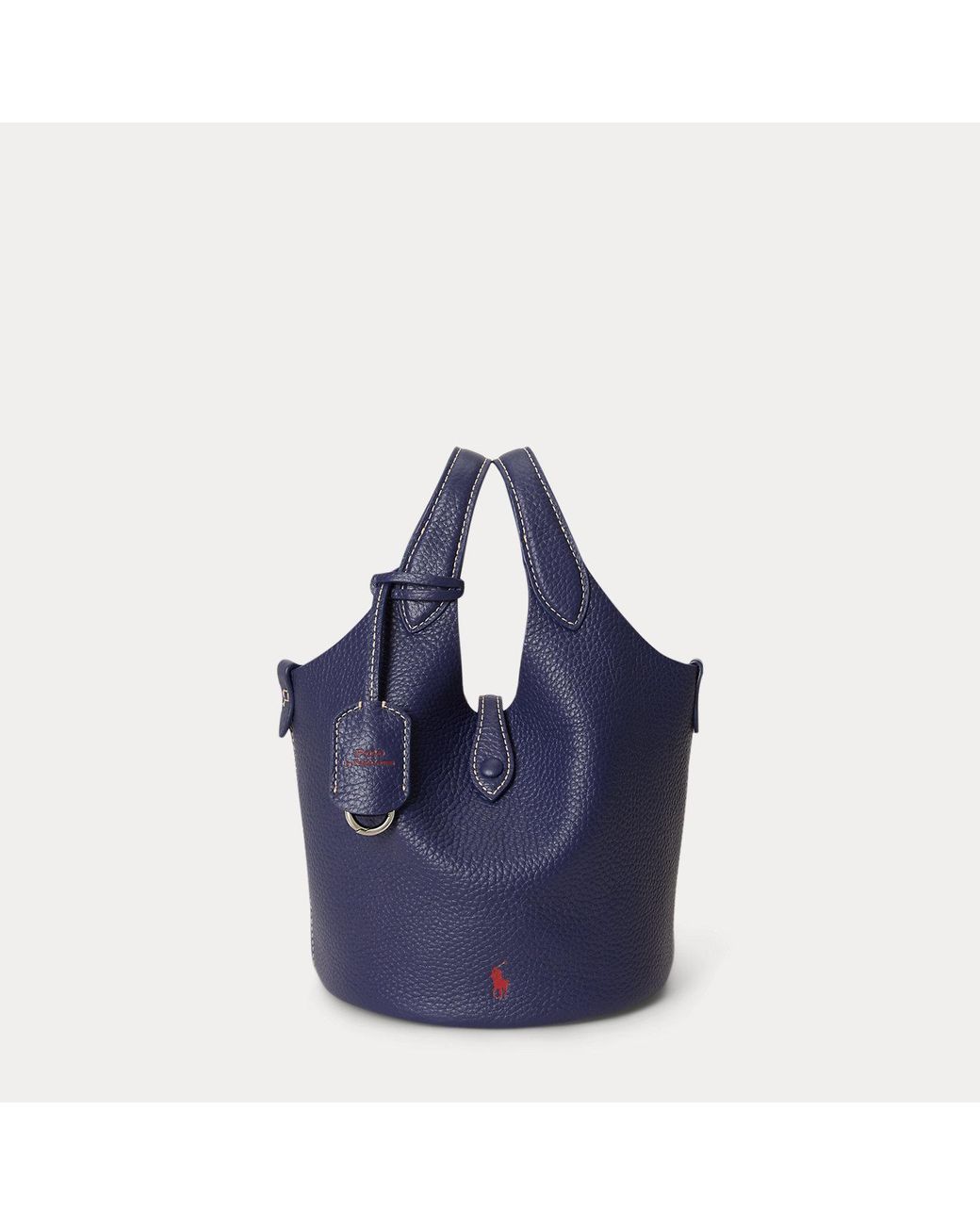 Polo Ralph Lauren Blue Polo Play Small Leather Tote & Crossbody