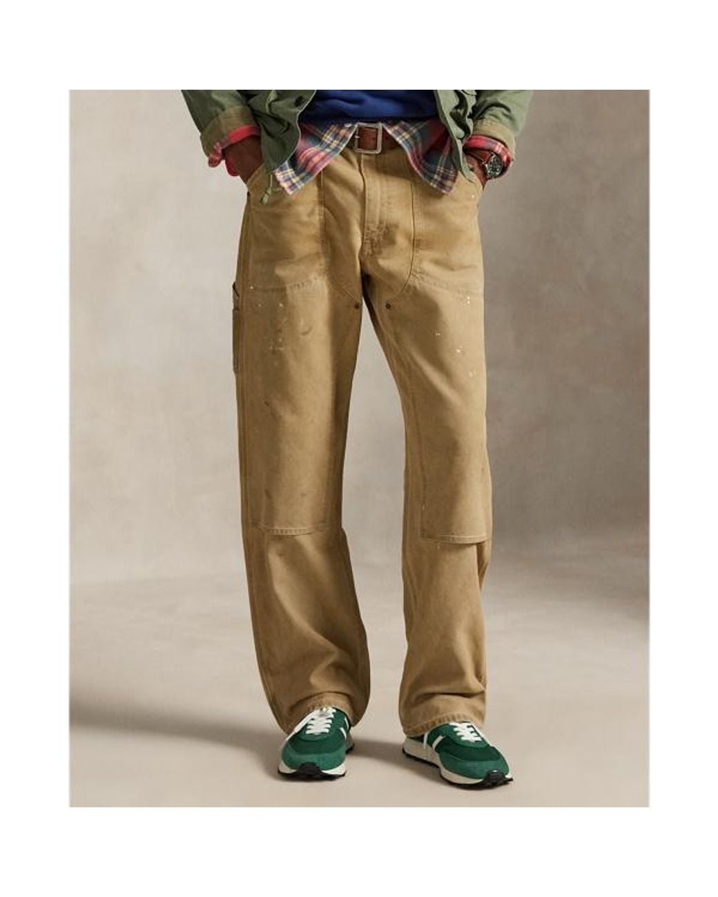 Polo Ralph Lauren Green Polo Dungaree Fit Carpenter Trousers for men