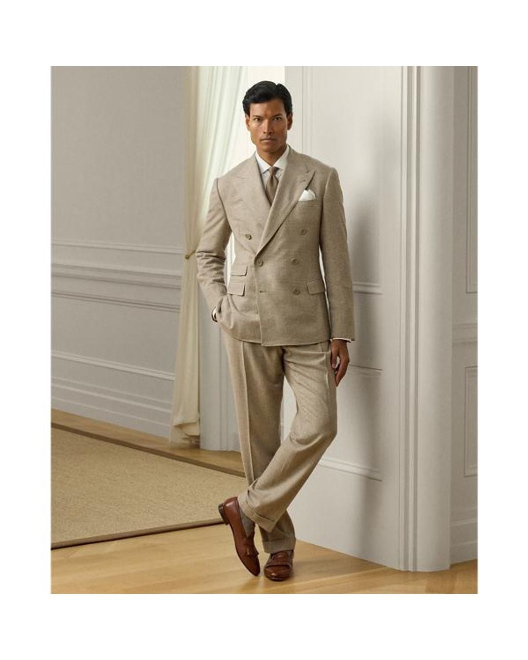 ralph lauren easy care dress shirt Ralph Lauren Striped Easy Care Cotton Shirt - Black/White