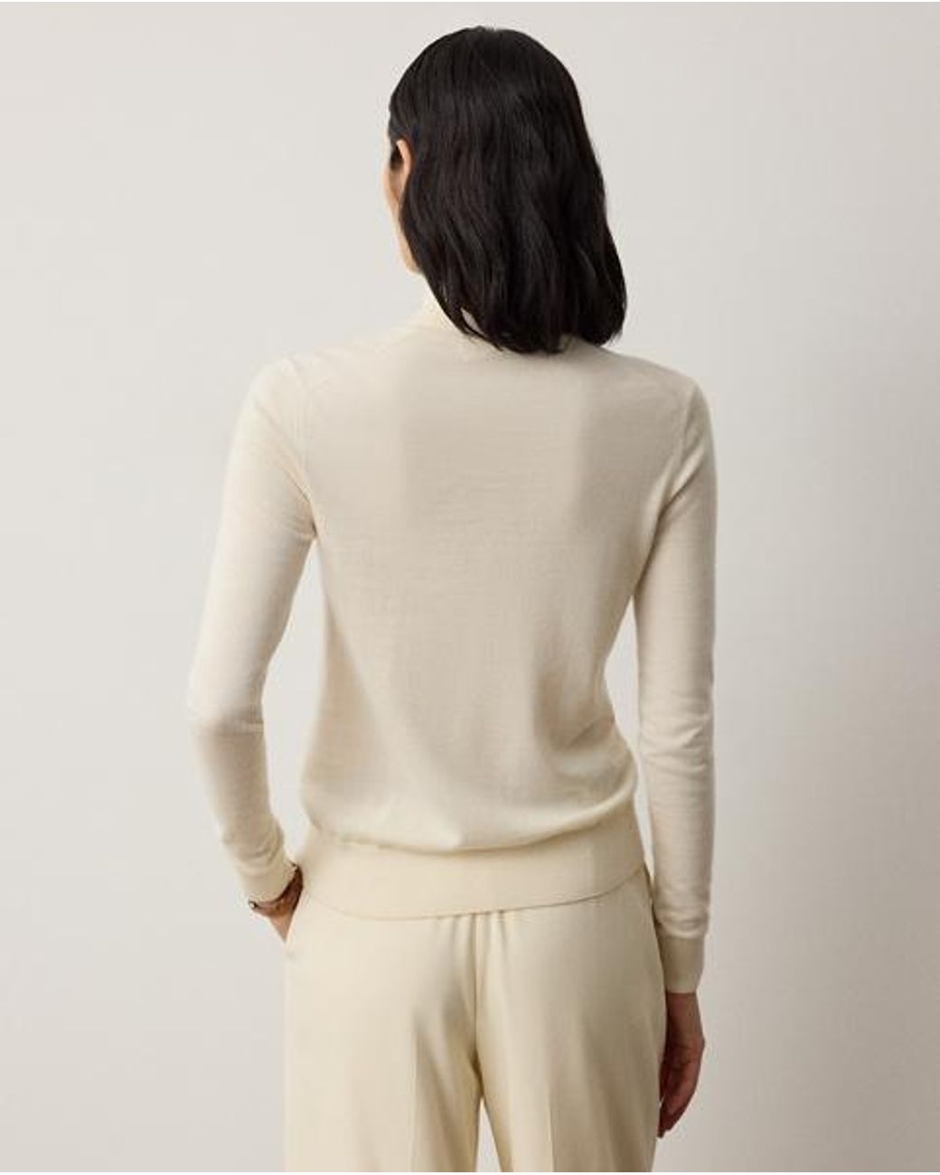 Ralph Lauren Natural Cashmere Turtleneck Sweater