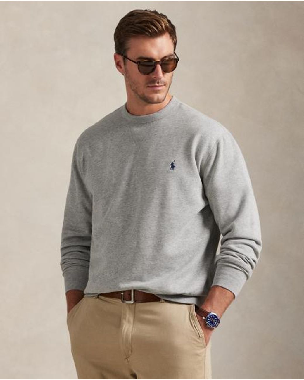 Polo Ralph Lauren Gray The Rl Fleece Sweatshirt for men