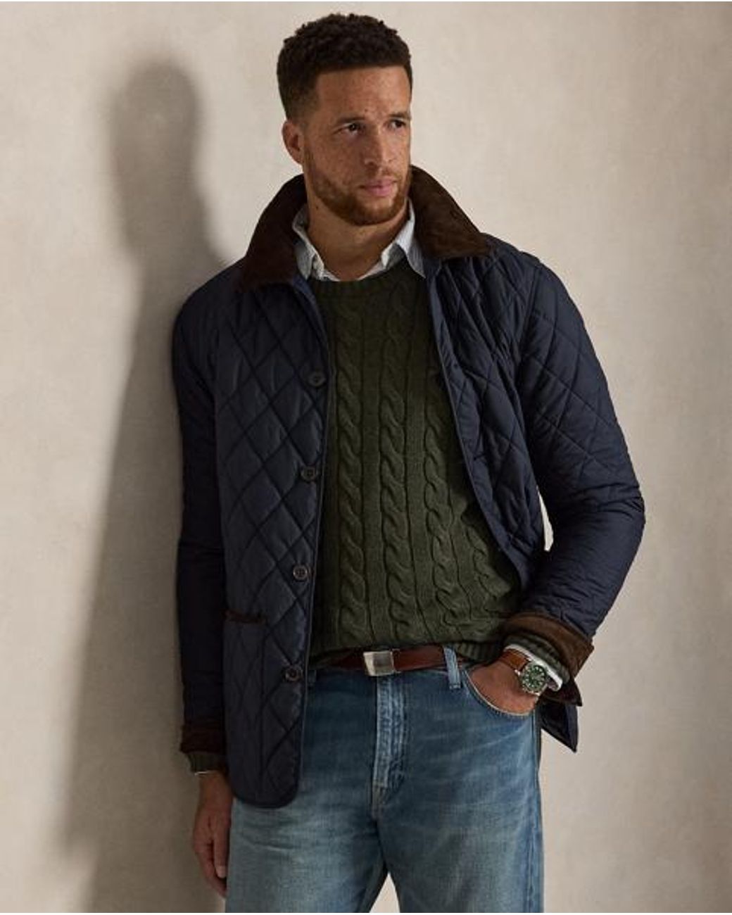Polo Ralph Lauren Blue The Beaton Quilted Barn Coat for men