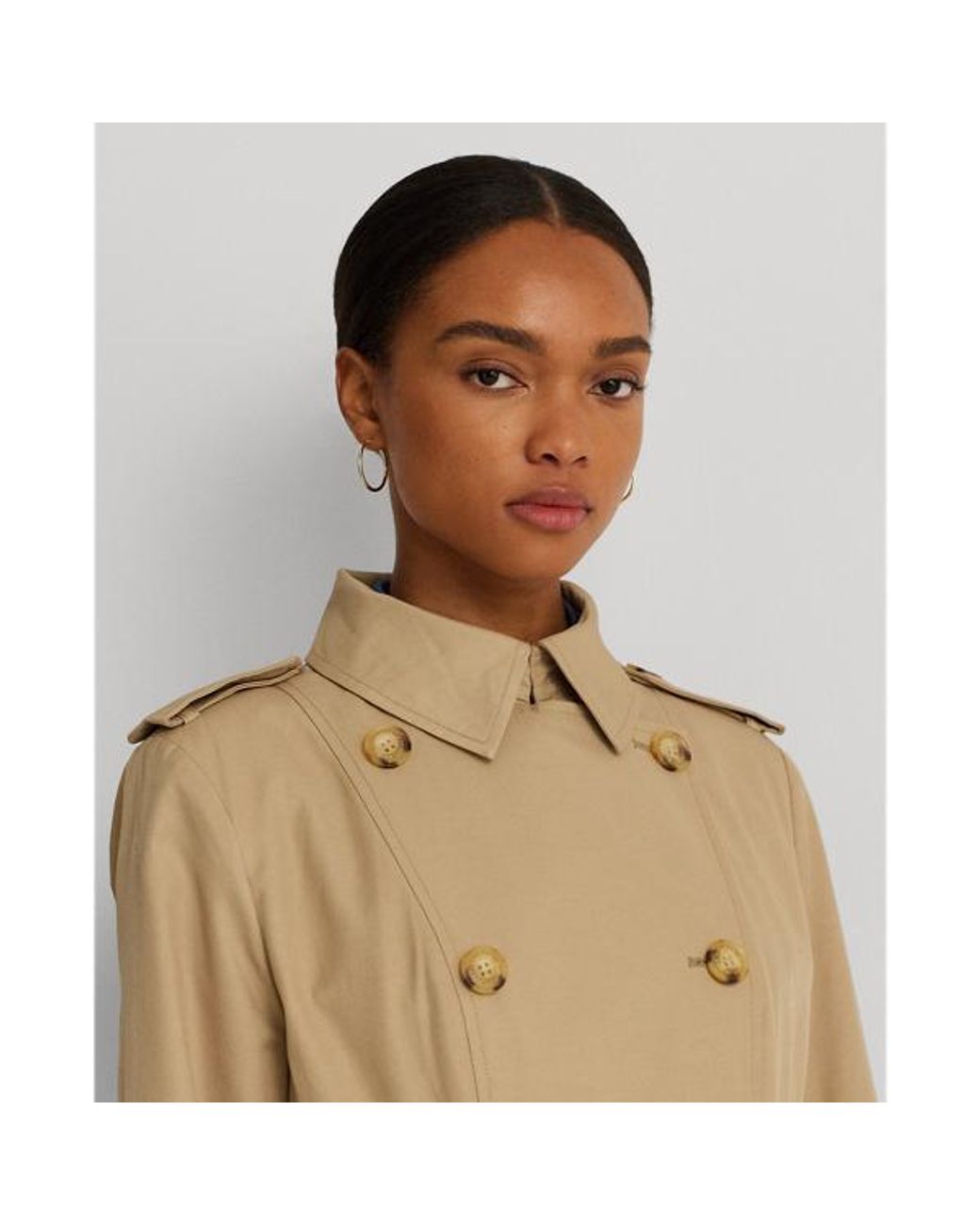 Ralph lauren cotton blend trench coat hotsell