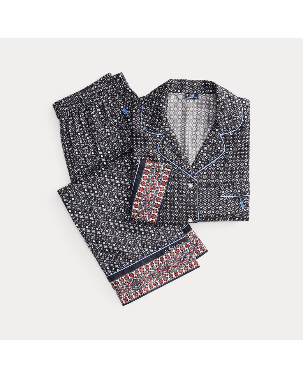 Polo Ralph Lauren Black Foulard Pyjama Set
