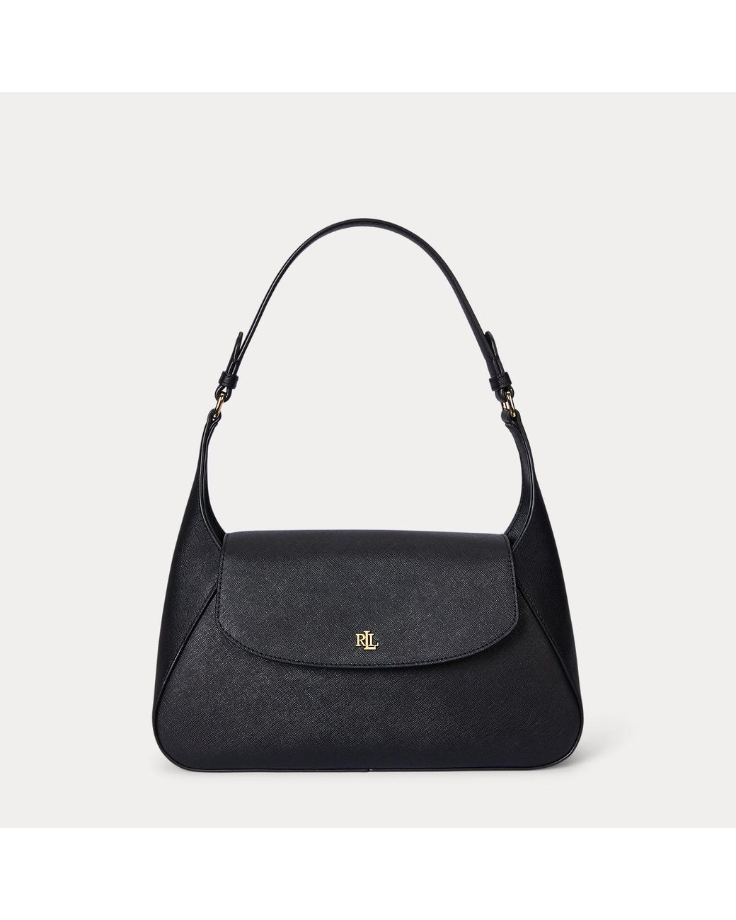 Ralph Lauren Red Crosshatch Medium Schylar Shoulder Bag