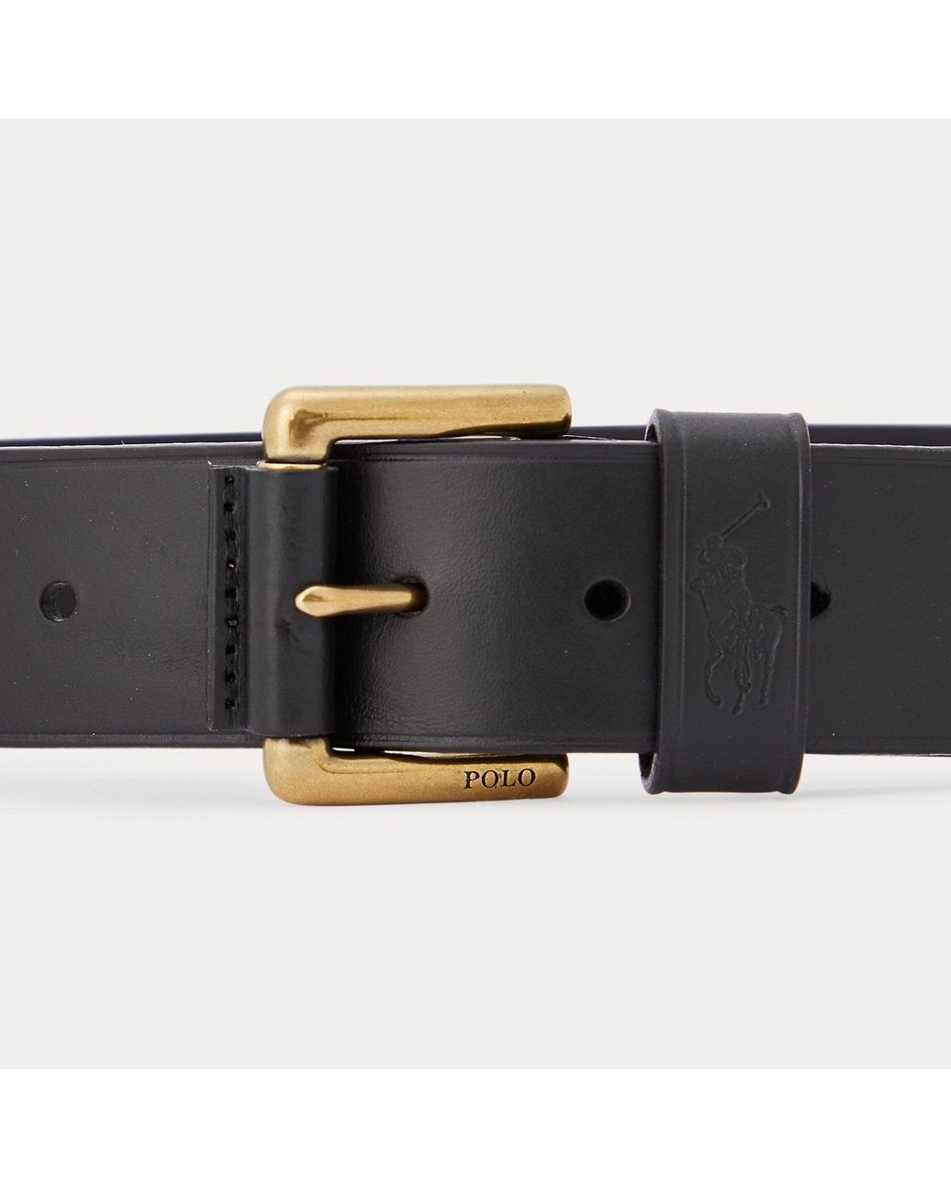 Polo Ralph Lauren Blue Leather Dress Belt for men