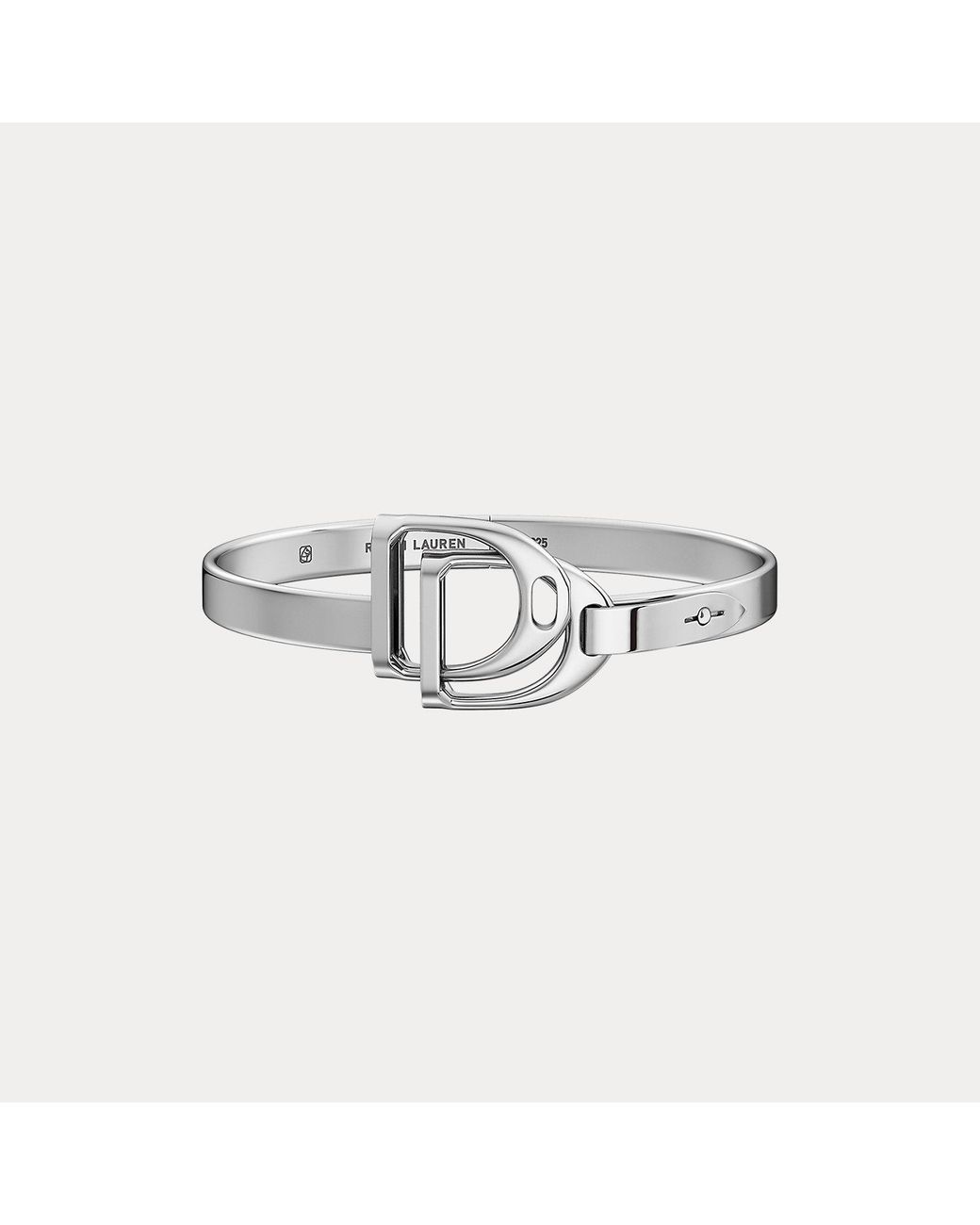 Ralph Lauren Metallic Sterling Silver Double-stirrup Bangle