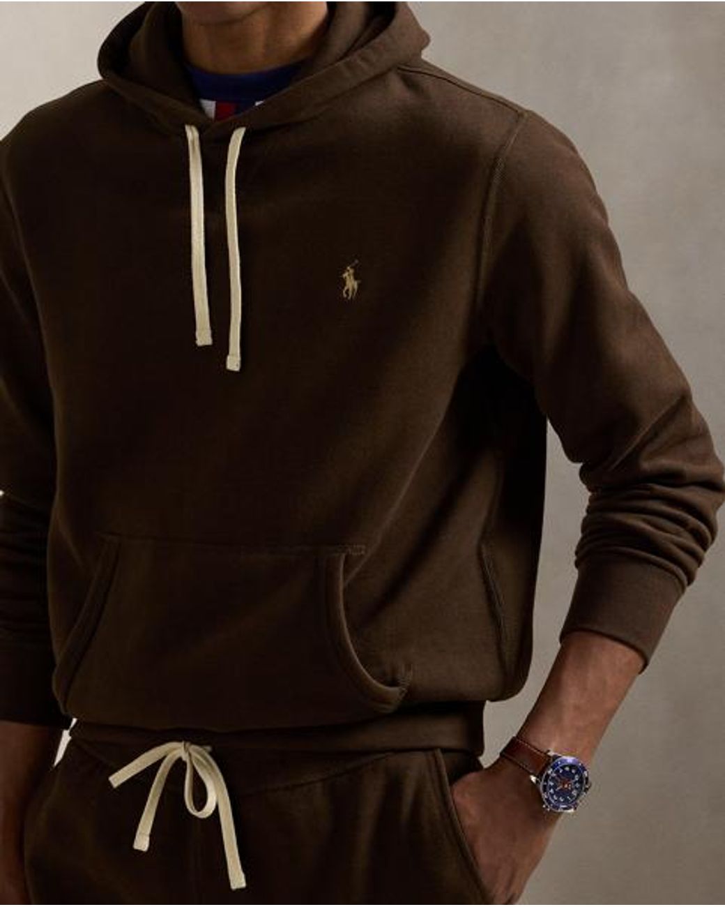 Polo Ralph Lauren Brown The Rl Fleece Hoodie for men
