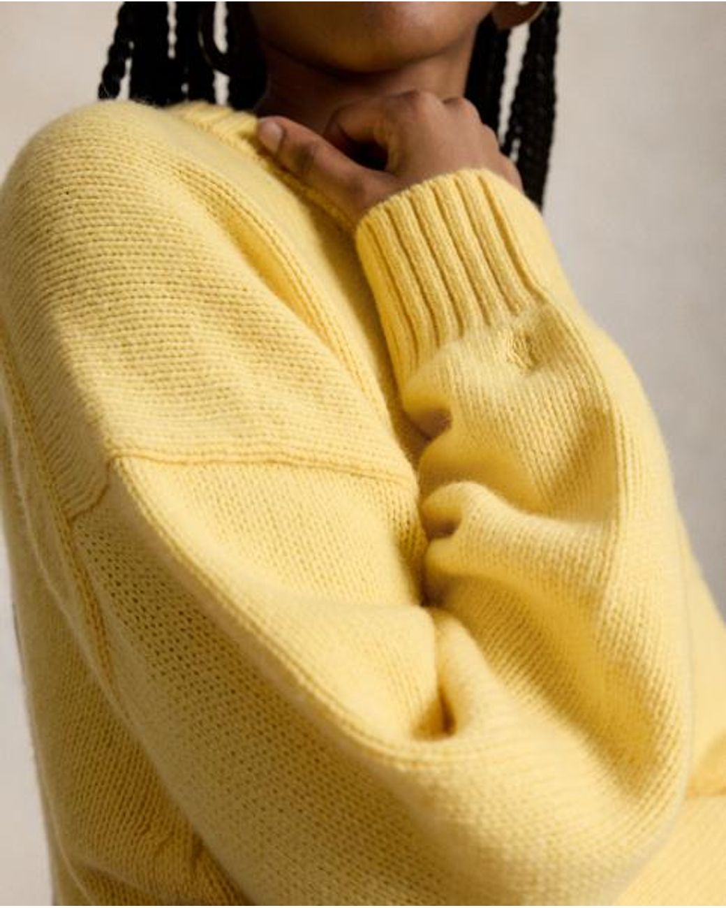Polo Ralph Lauren Yellow Wool Crewneck Jumper