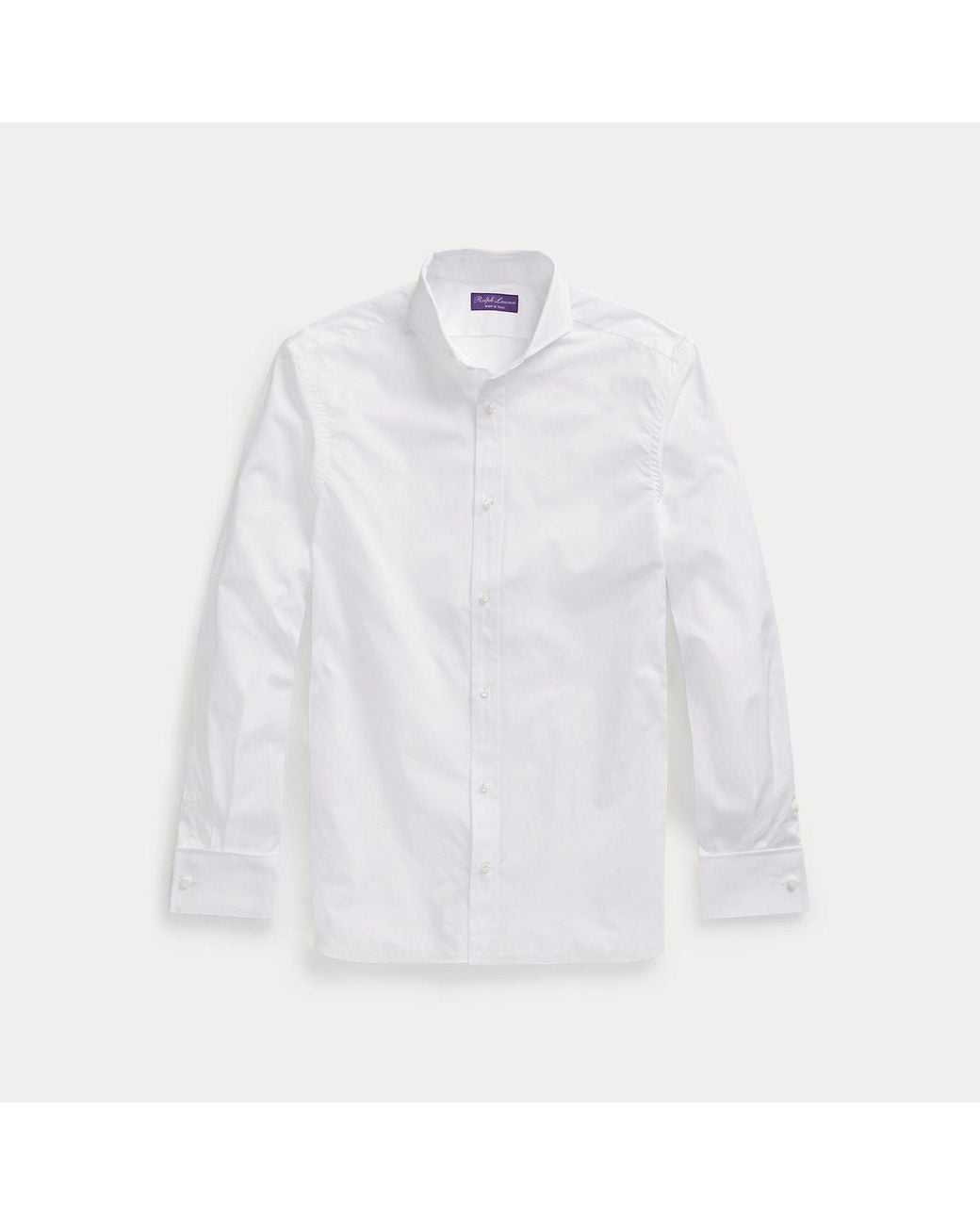 Ralph Lauren White Poplin French Cuff Shirt for men