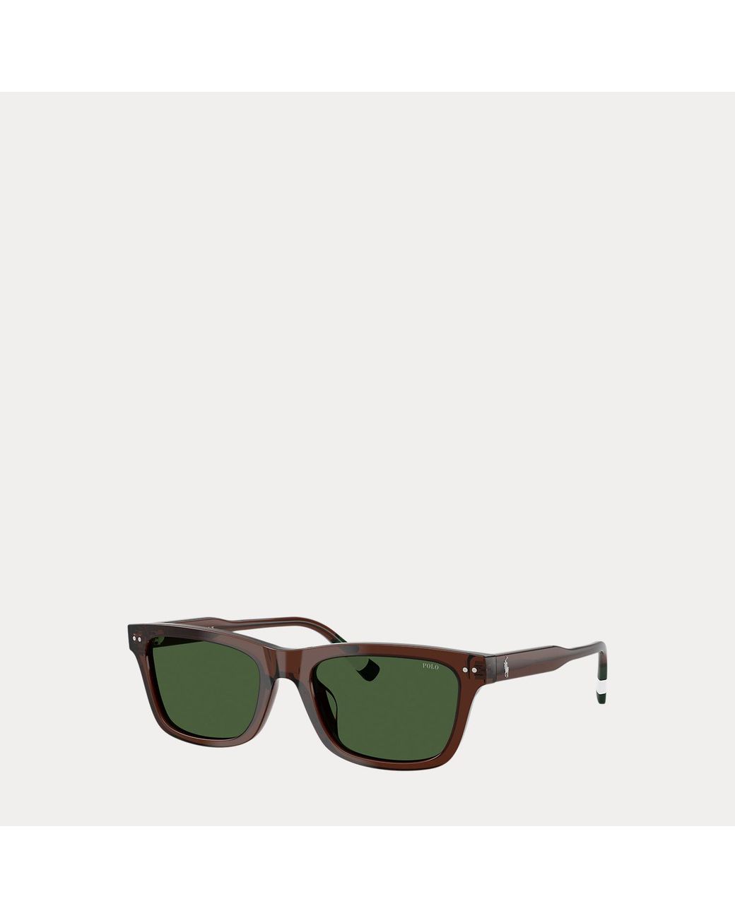 Polo Ralph Lauren Green Rugby-Stripe Sunglasses for men