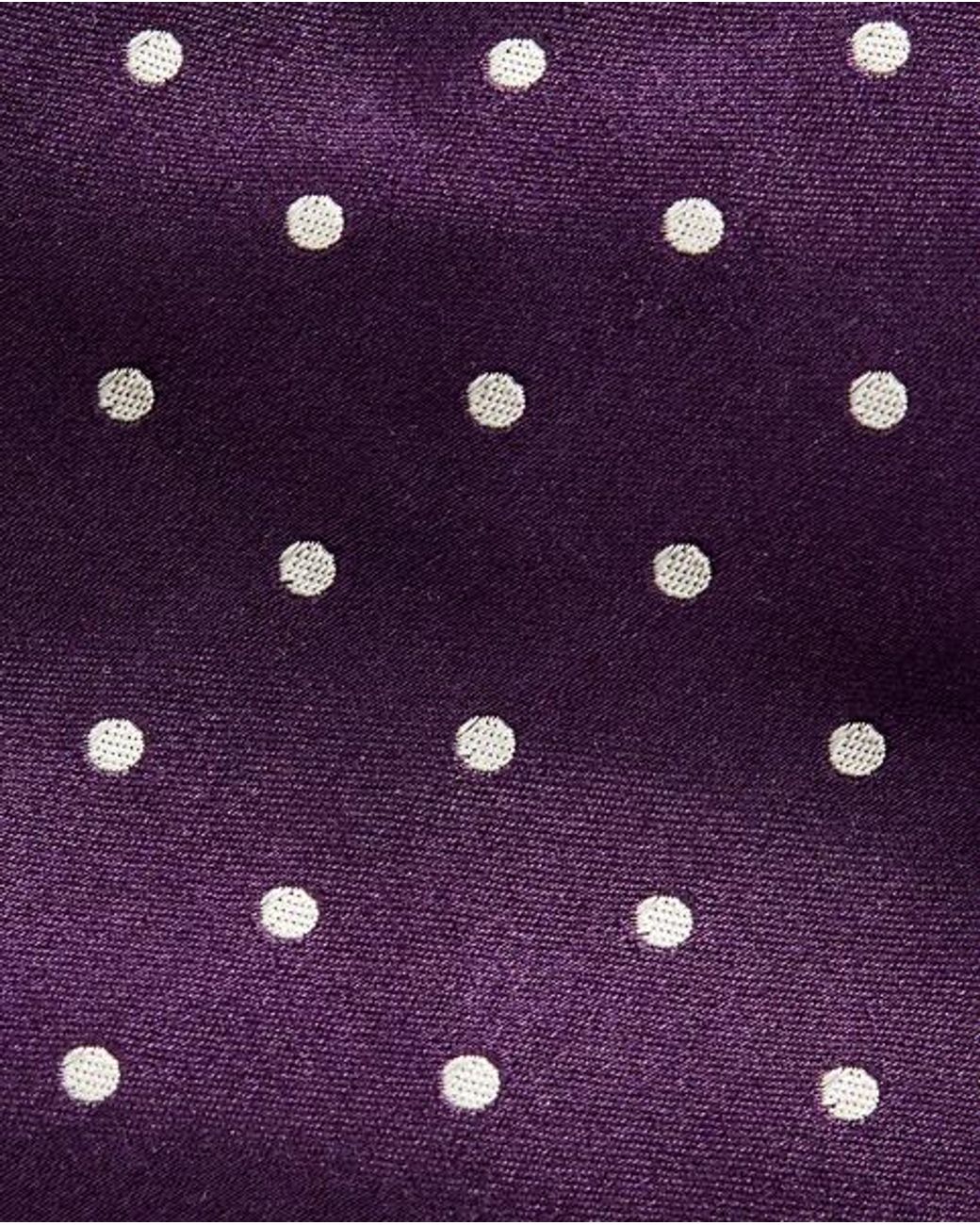 Ralph Lauren Purple Polka-Dot Silk Satin Tie for men