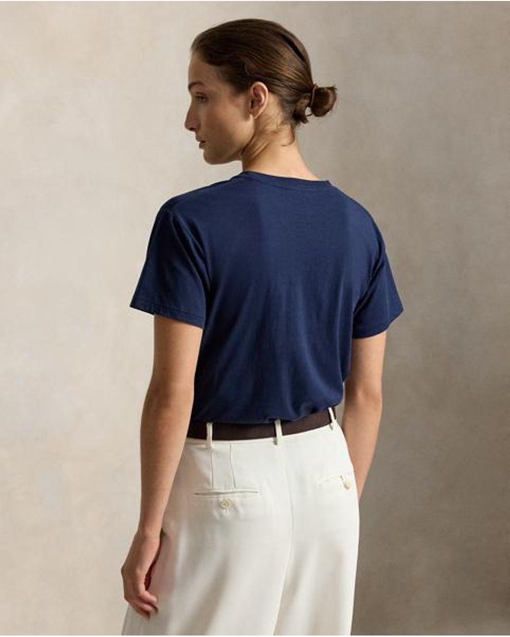 Ralph Lauren Blue Winter Polo Bear Cotton Jersey Tee
