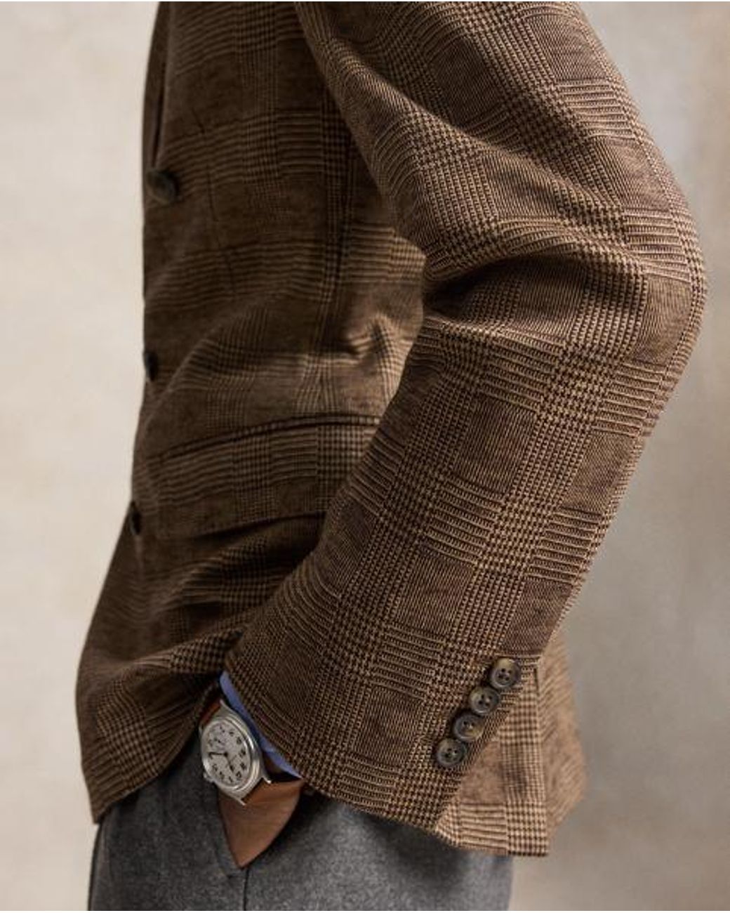 Polo Ralph Lauren Brown Polo Soft Modern Fit Plaid Blazer for men
