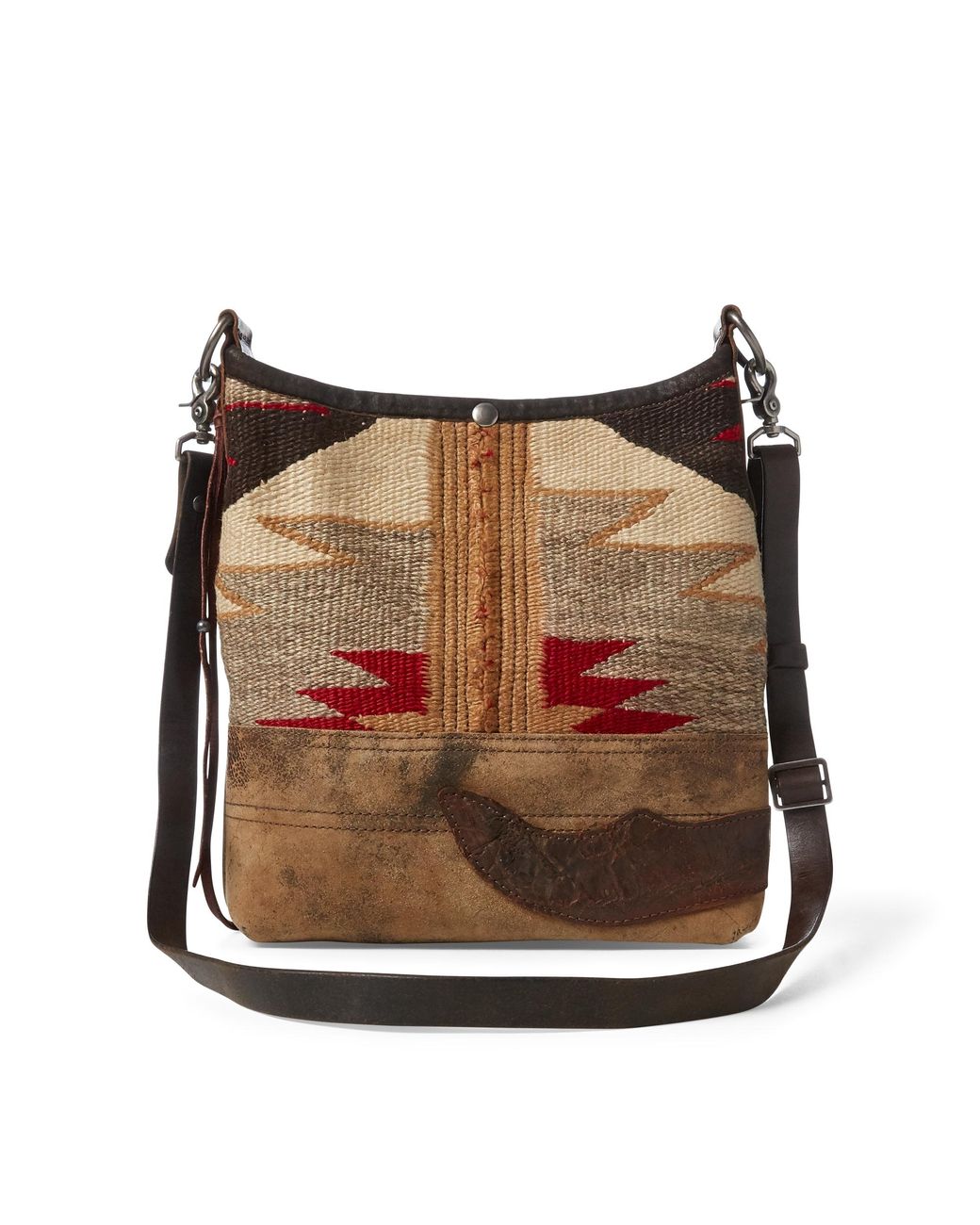 Ralph Lauren Concho Wool leather Hobo Bag in Brown Lyst