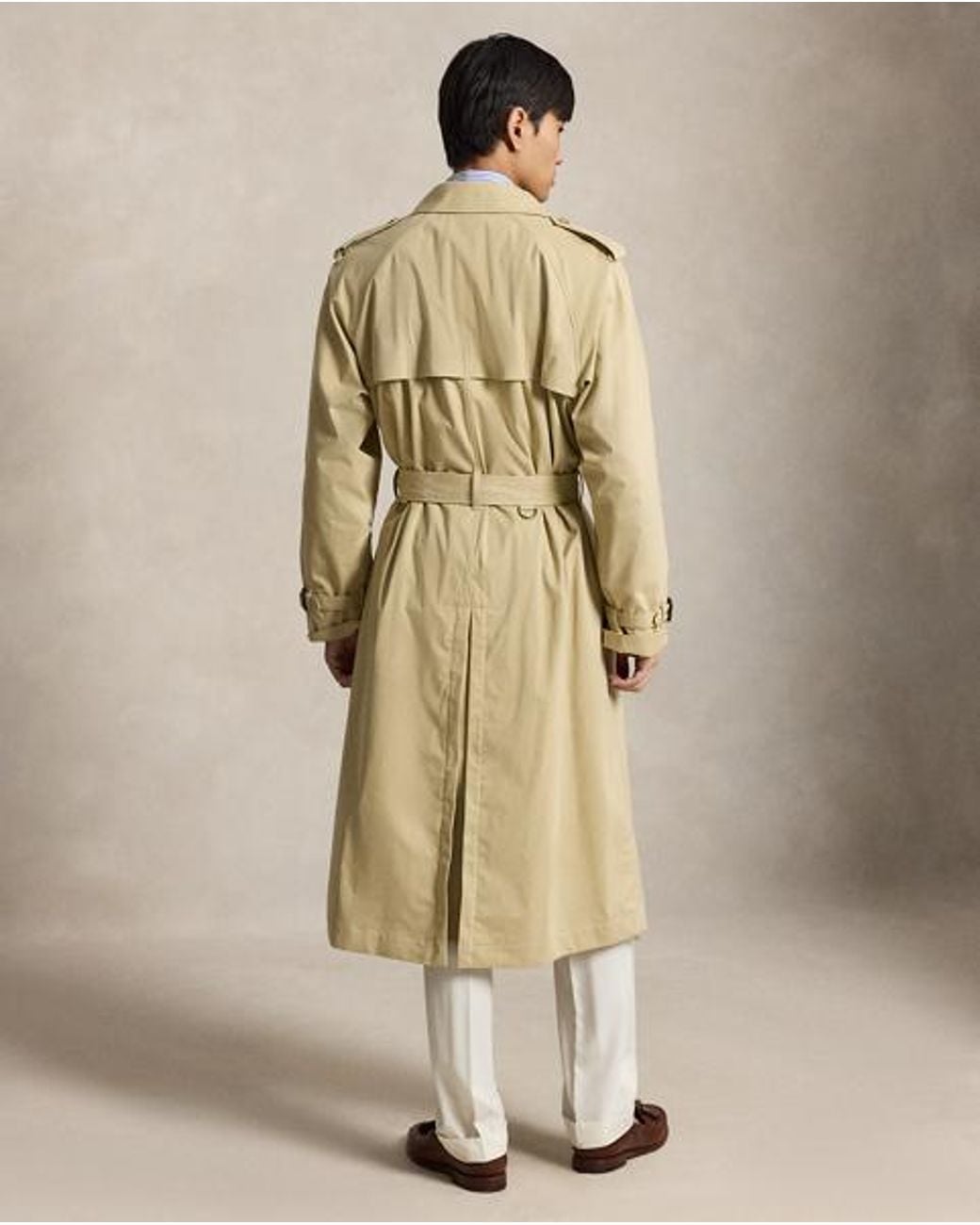 Polo Ralph Lauren Natural Lightweight Twill Trench Coat for men