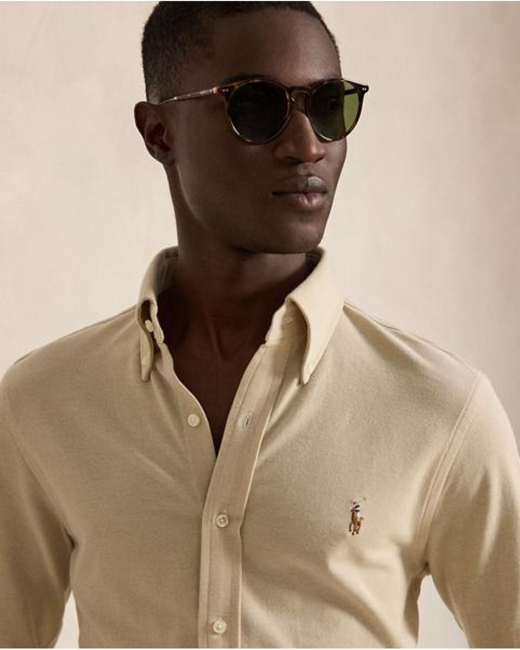 Polo Ralph Lauren Natural Knit Oxford Shirt for men