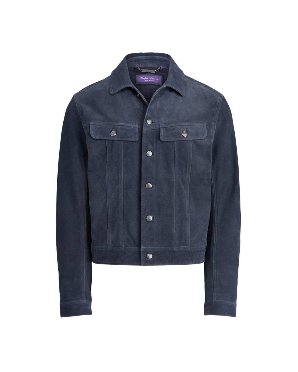 Ralph Lauren Clifton Suede Trucker Jacket in Blue for Men Lyst