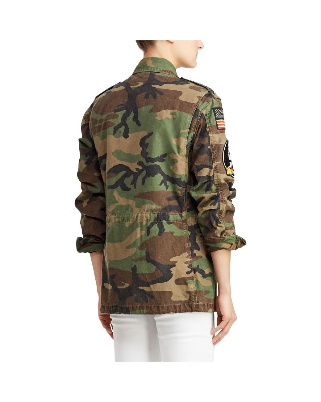 Ralph lauren womens camo jacket discount