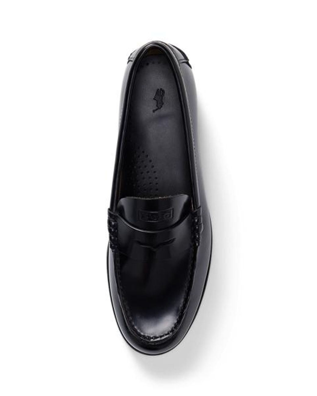 Ralph Lauren Black Calfskin Leather Loafer