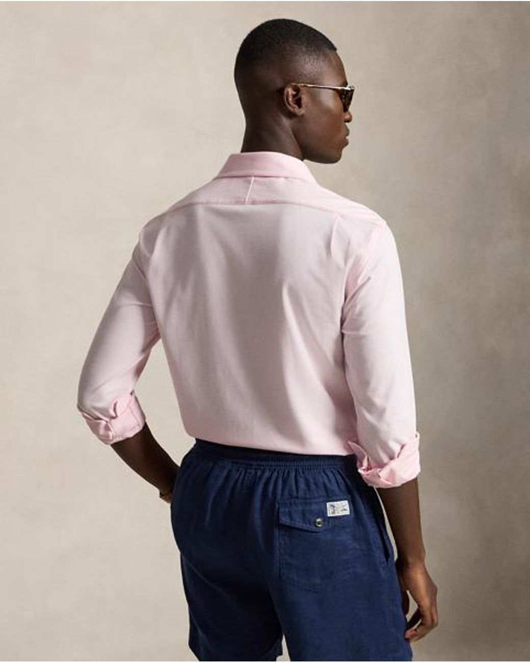 Polo Ralph Lauren Pink Stretch Knit Oxford Shirt for men