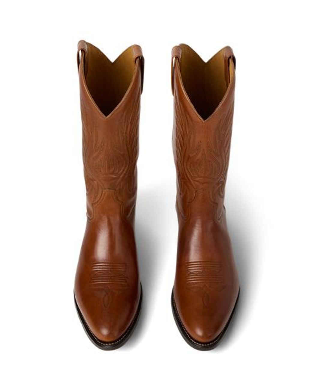 Ralph Lauren Brown Apos;S Leather Western Boots for men