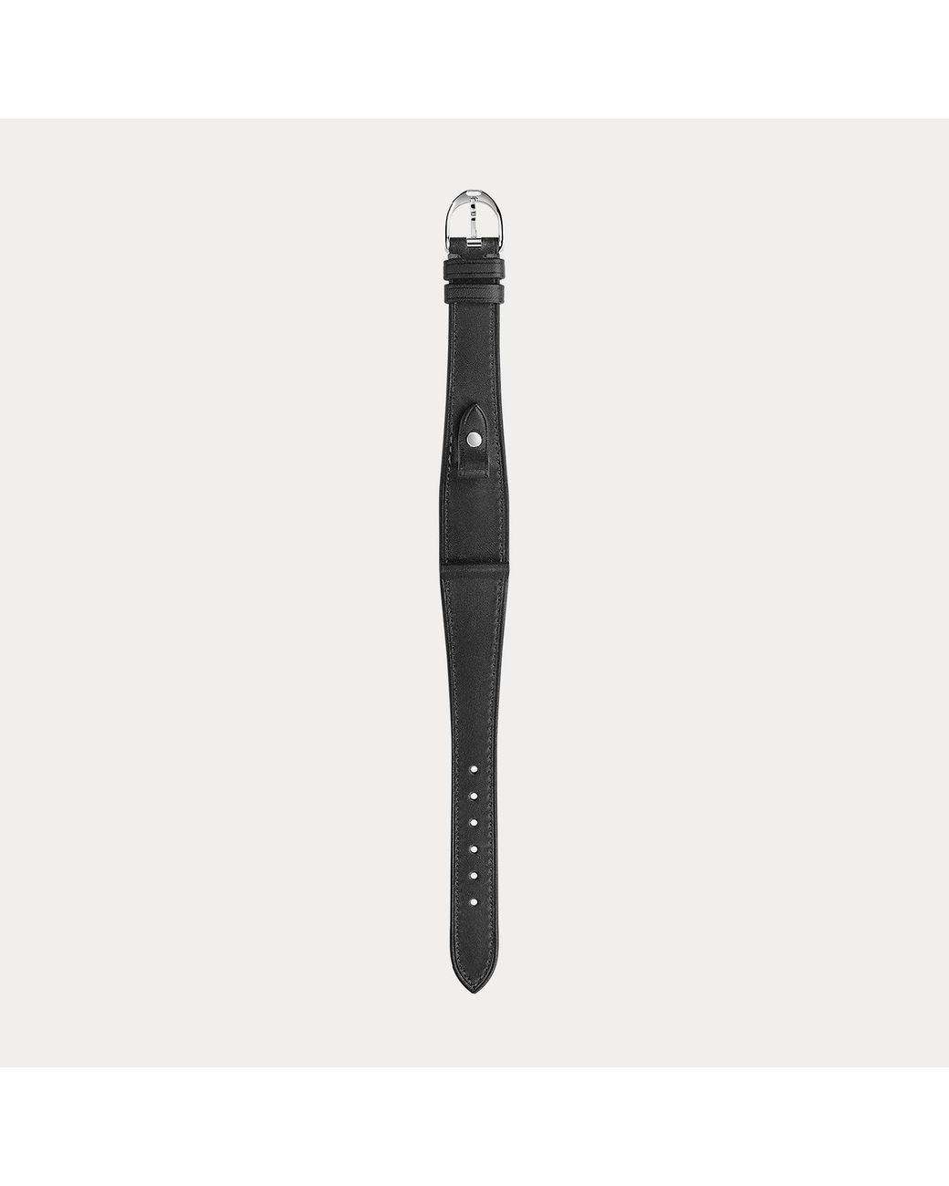 Ralph Lauren White Petite Stirrup Calfskin Watch Strap