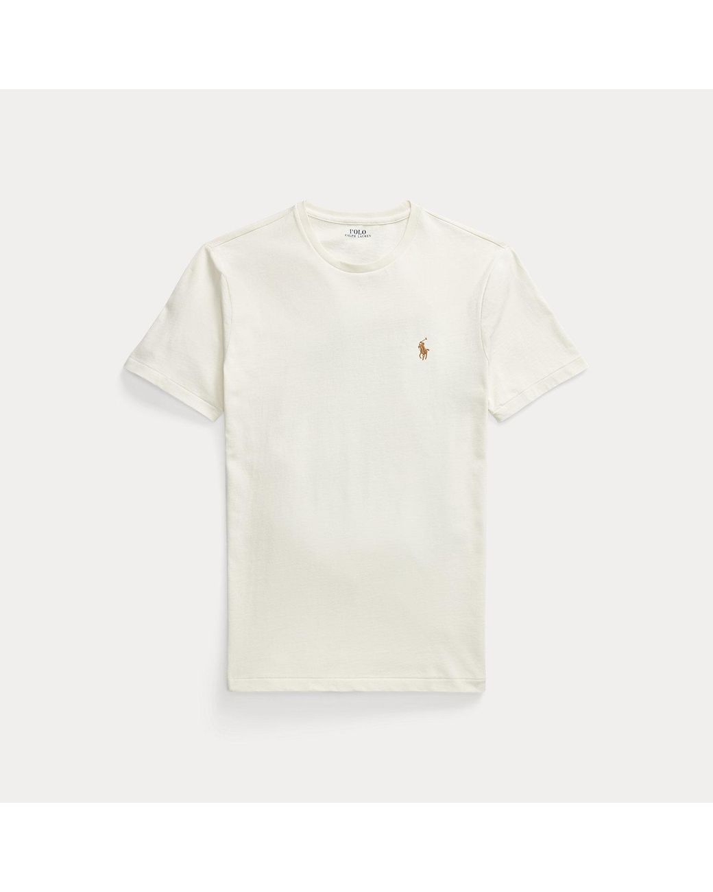 Polo Ralph Lauren Natural Custom Slim Fit Jersey Crewneck T-Shirt for men