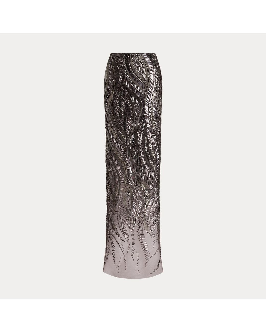 Ralph Lauren Black Ralph Lauren Camila Embellished Tulle Maxiskirt