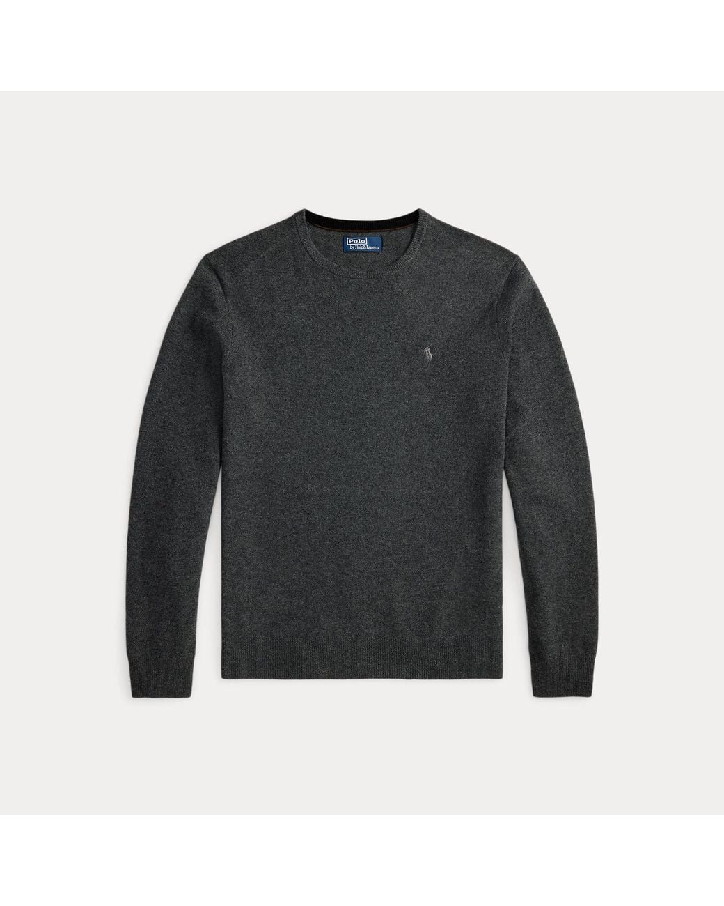 Polo Ralph Lauren Black Wool Crewneck Sweater for men