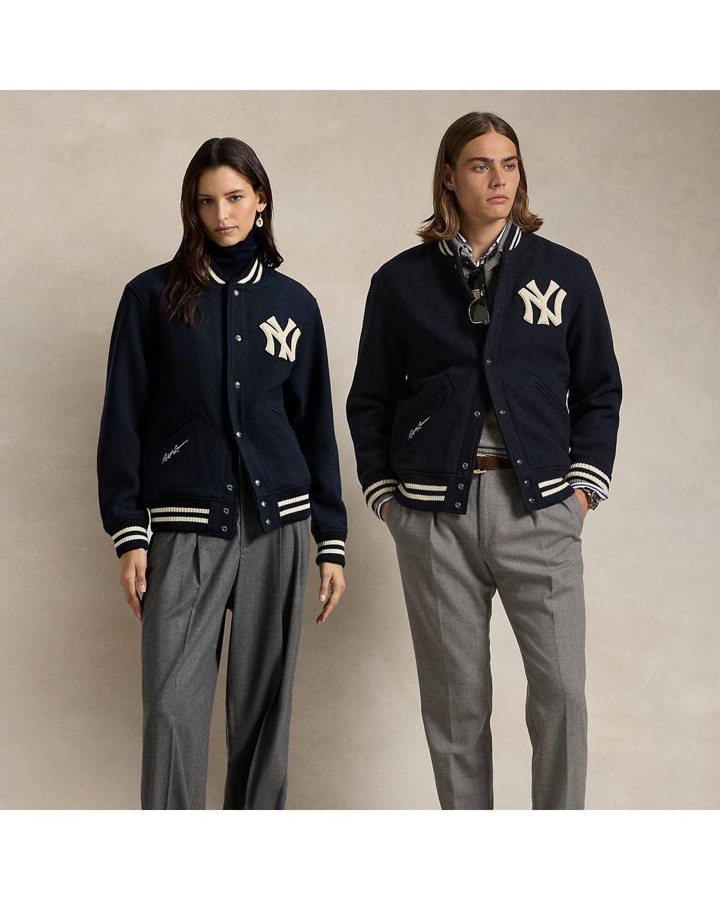 Polo Ralph Lauren Blue Polo Ralph Lauren Lauren Yankees Jacket for men