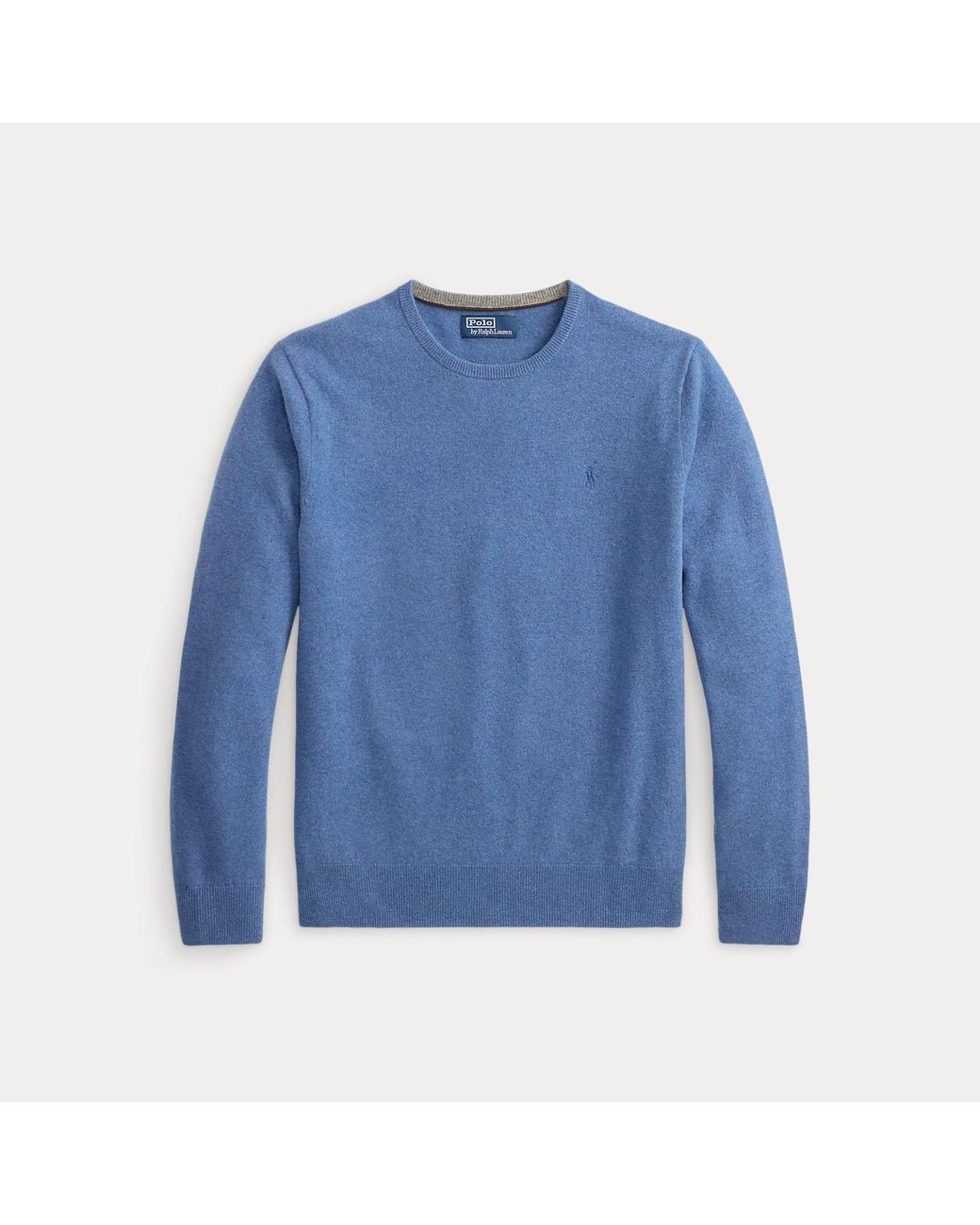 Polo Ralph Lauren Blue Wool Crewneck Jumper for men