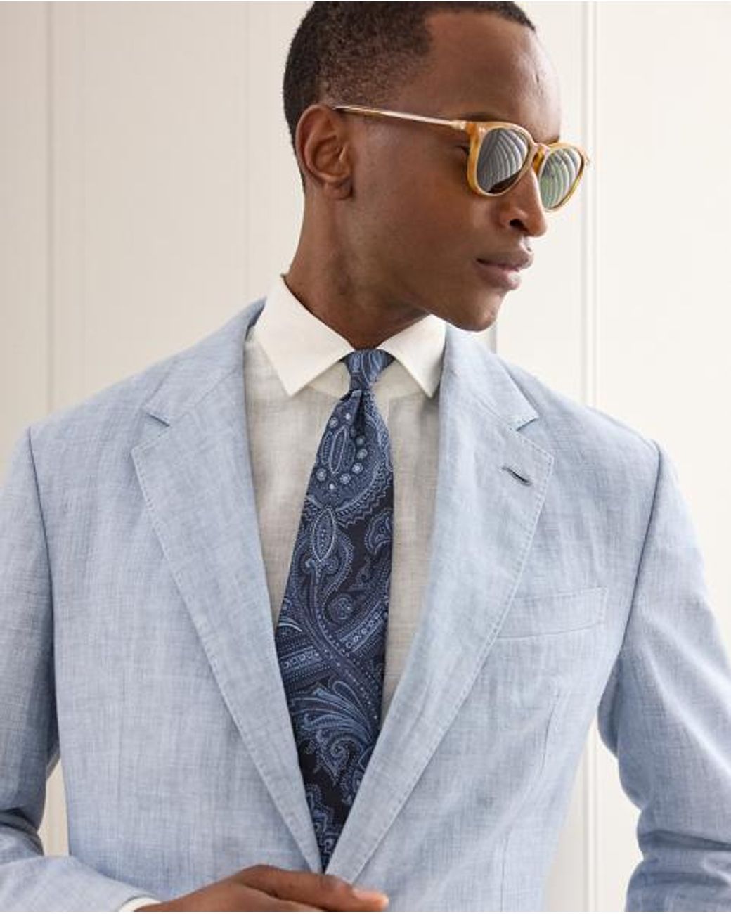 Ralph Lauren Blue Glenn Hand-Tailored Chambray Jacket for men