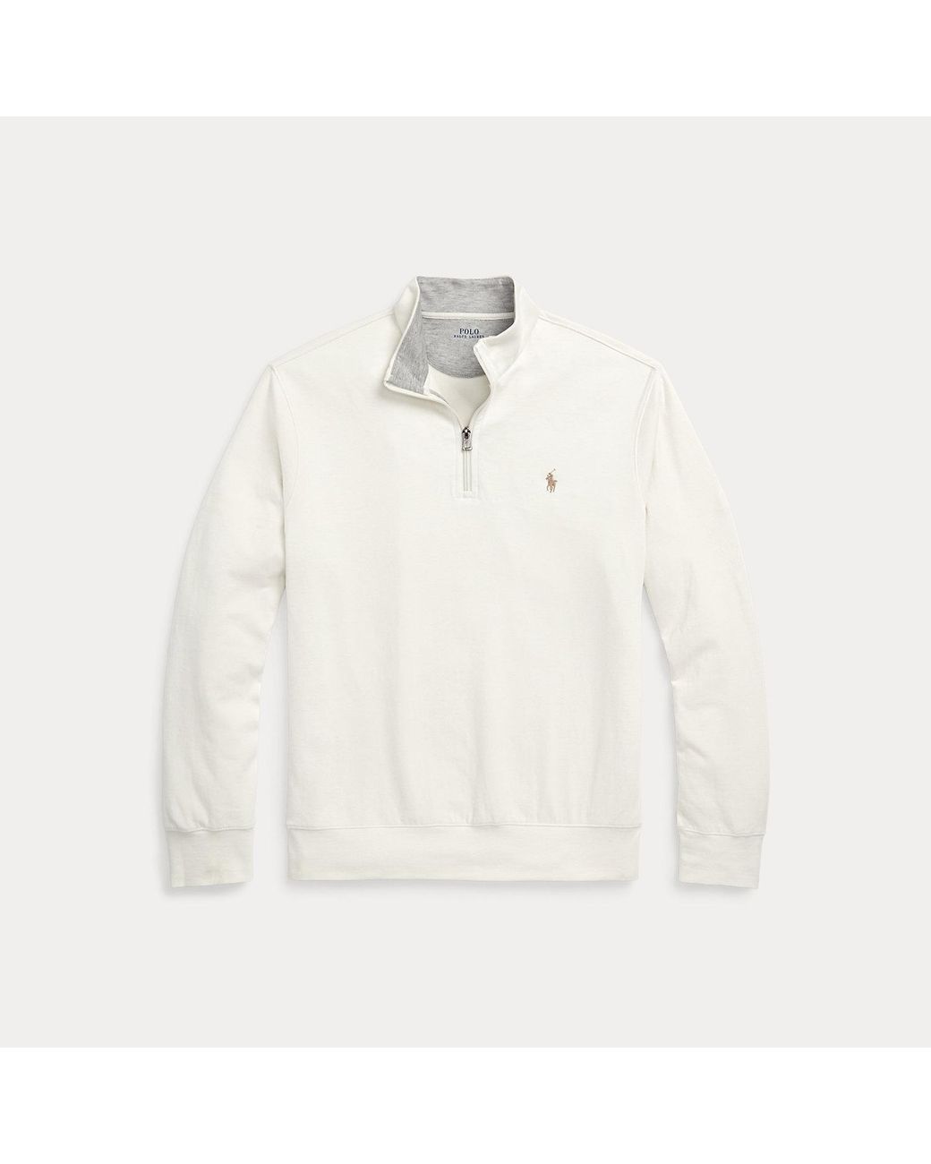 Polo Ralph Lauren Natural Luxury Jersey Quarter-zip Pullover for men