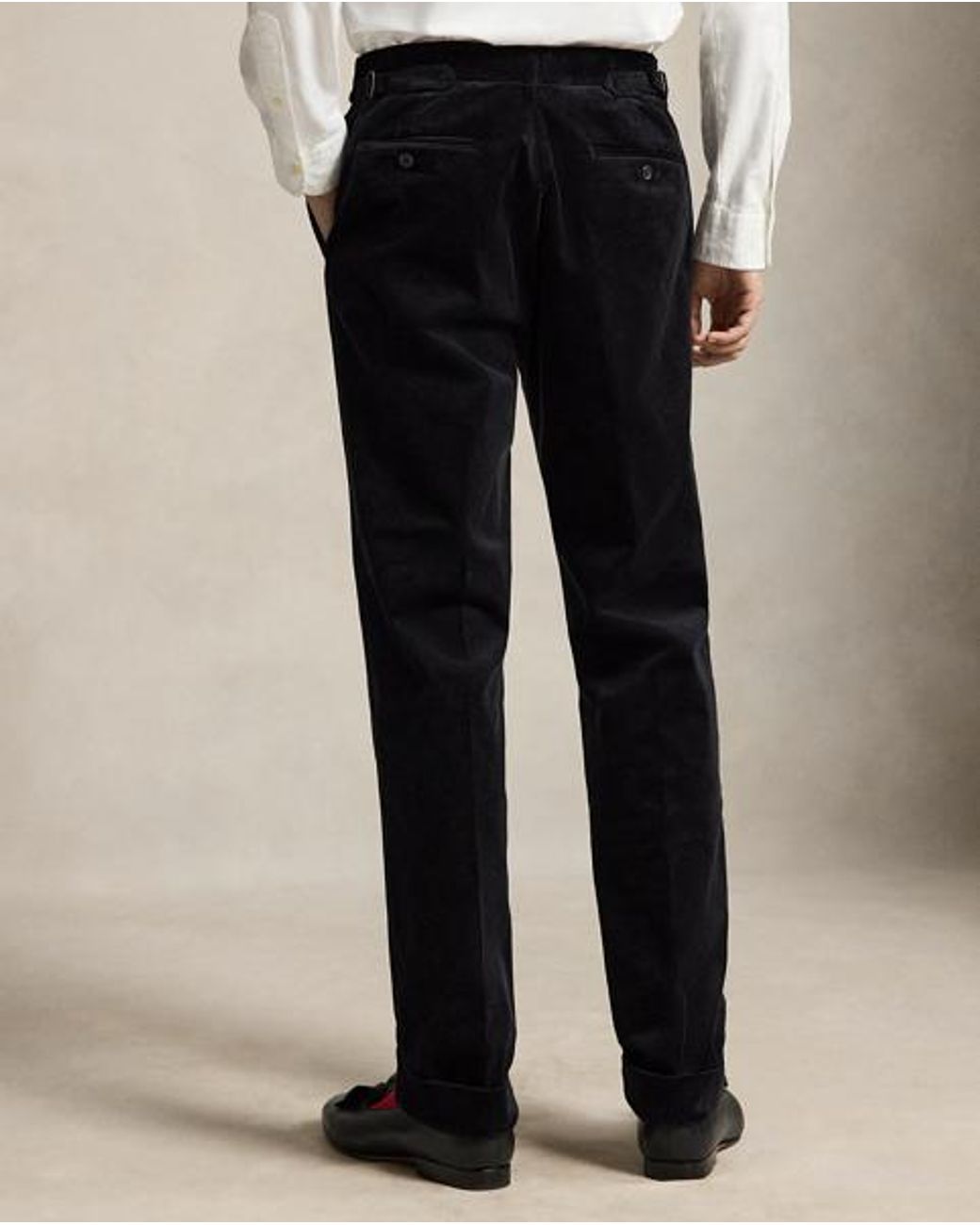 Polo Ralph Lauren Black Stretch Corduroy Suit Trousers for men