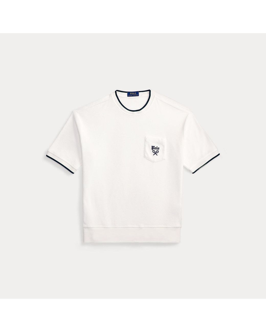 Polo Ralph Lauren Gray Relaxed Terry Short-Sleeve Sweatshirt for men