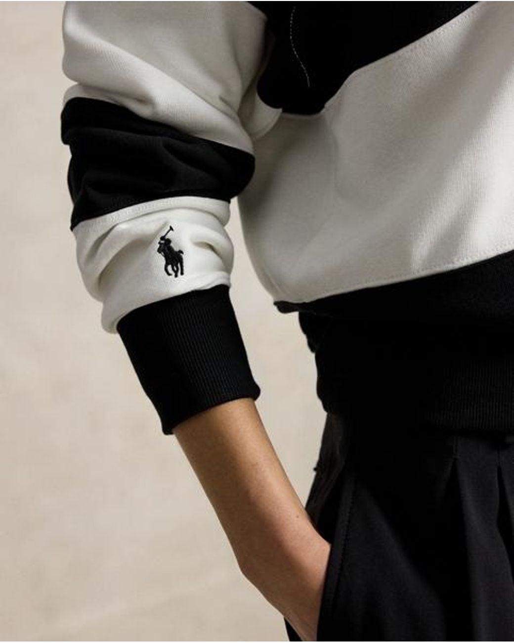 Polo Ralph Lauren White Polo Ralph Lauren Lauren Yankees Fleece Rugby for men