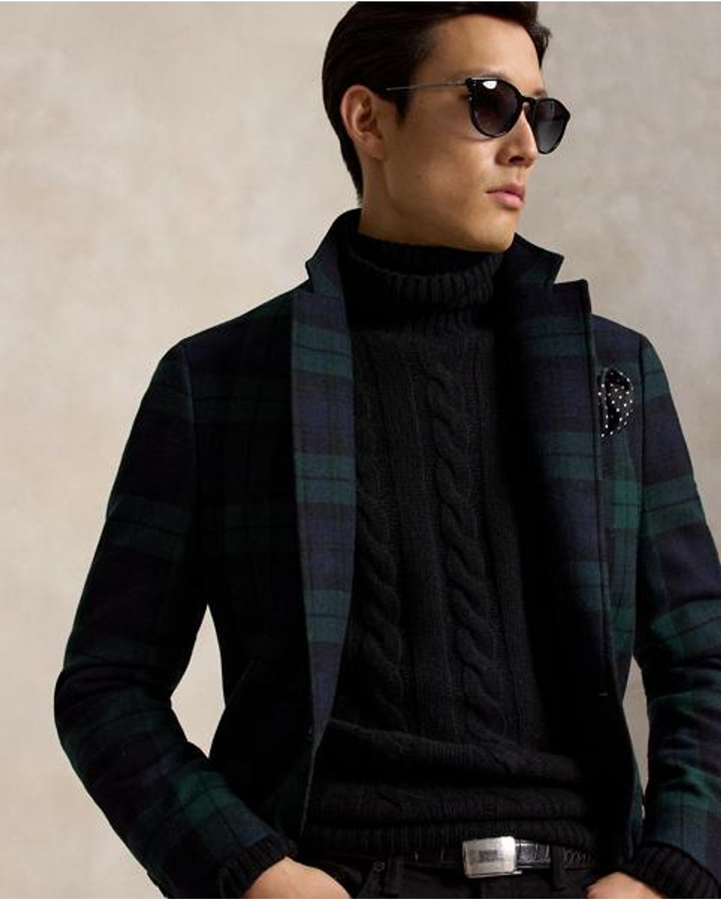 Polo Ralph Lauren Black Cable-knit Wool-cashmere Jumper for men