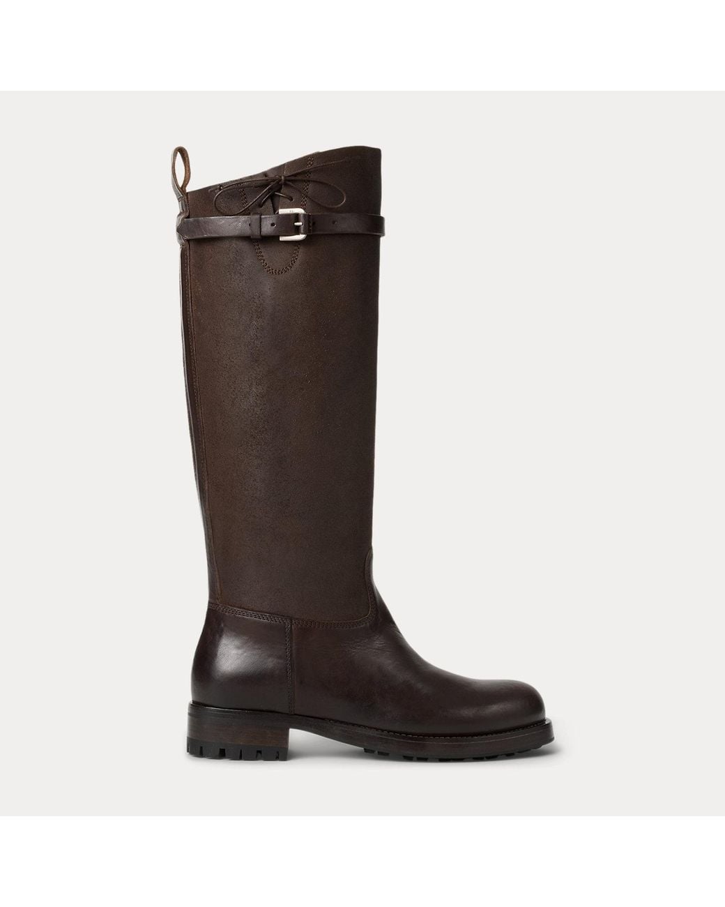 Ralph Lauren Brown Ward Vachetta Leather Engineer Boot