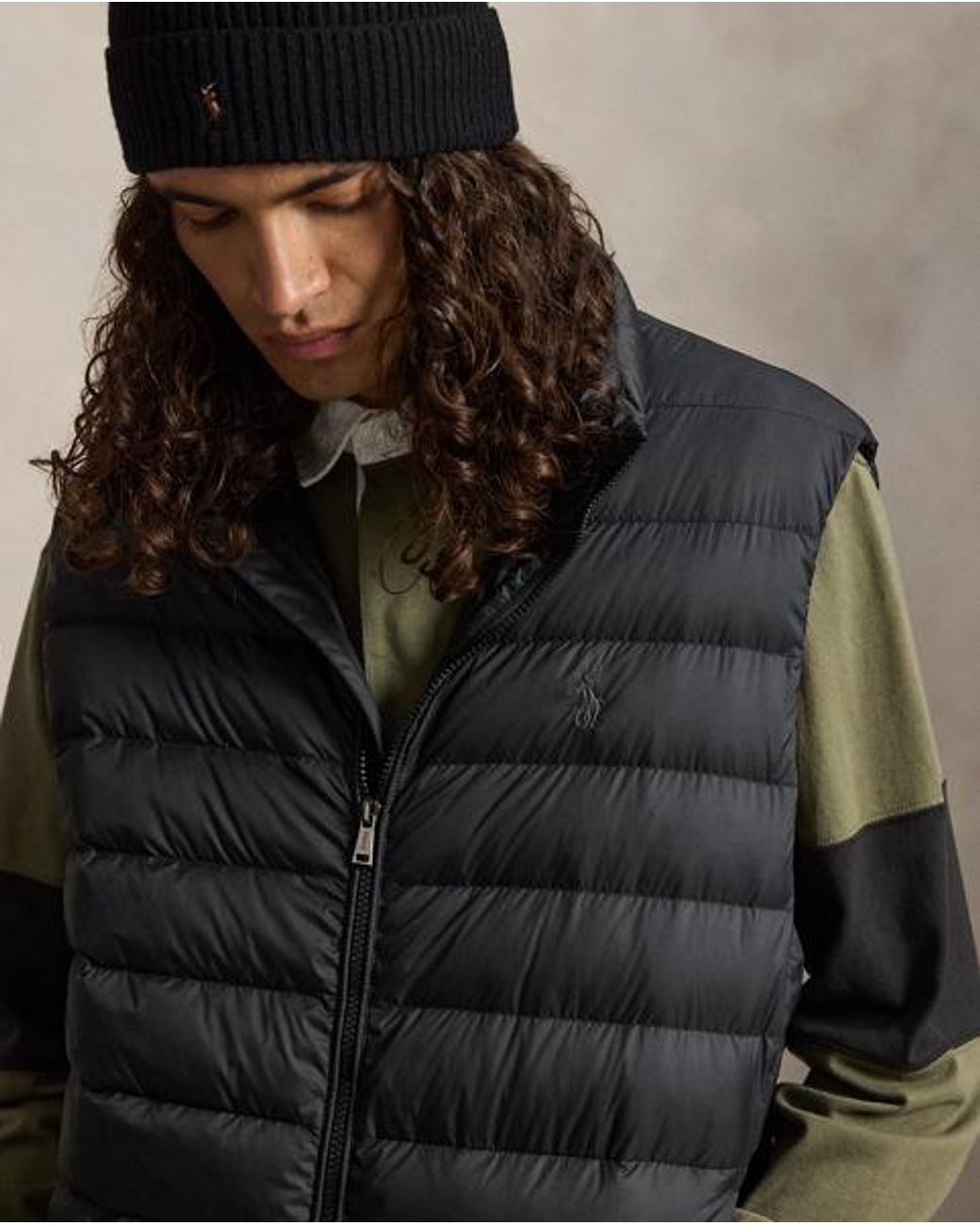 Ralph Lauren Black The Colden Packable Down Gilet for men