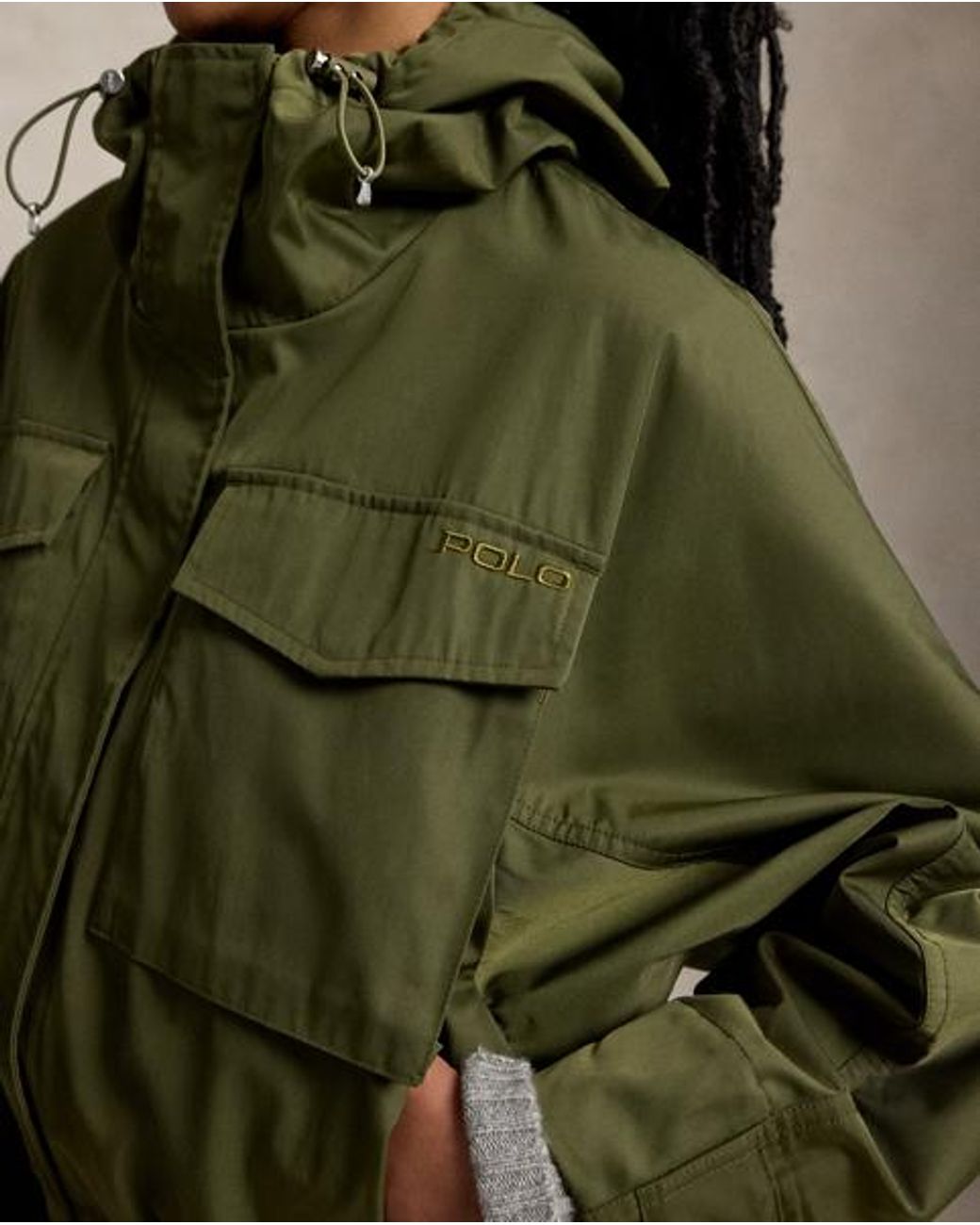 Polo Ralph Lauren Green Cropped Windbreaker
