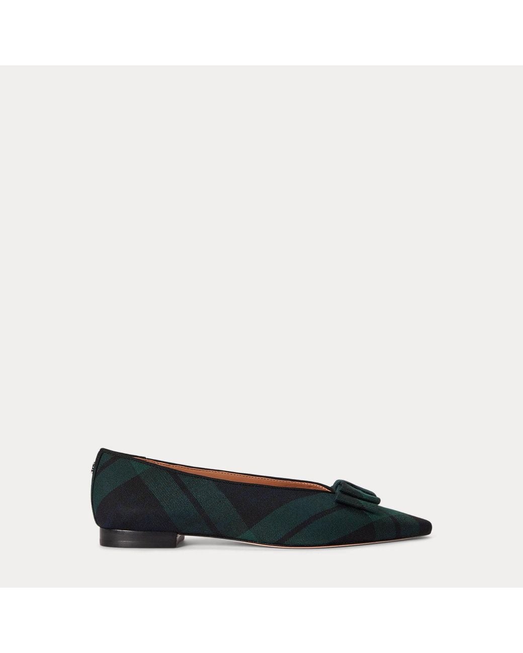Ralph Lauren Blue Audri Bow-Trim Watch Ballet Flat
