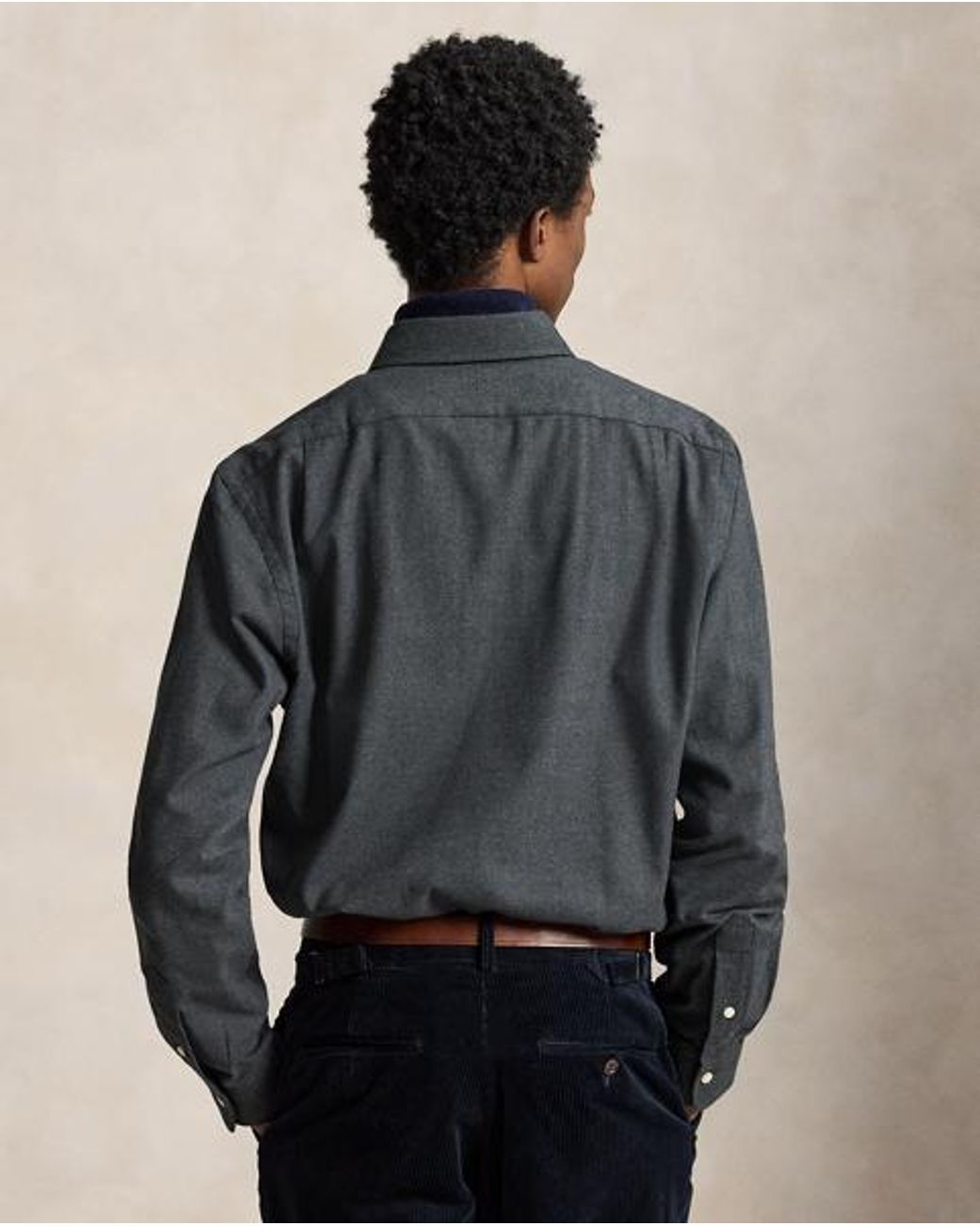 Polo Ralph Lauren Black Custom Fit Performance Twill Shirt for men