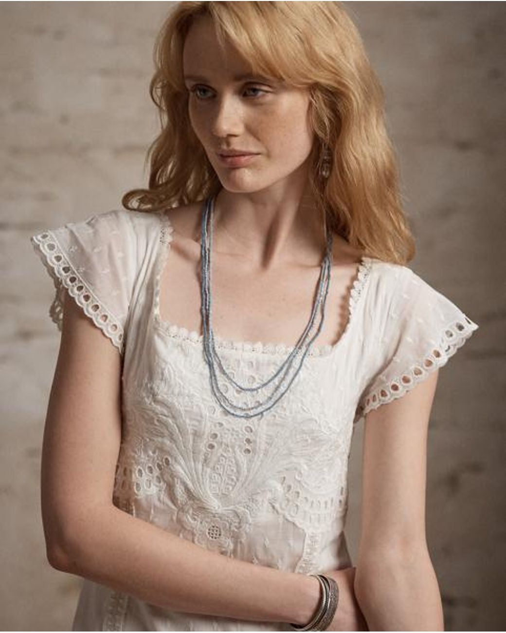 RRL Black Embroidered Cotton Voile Dress