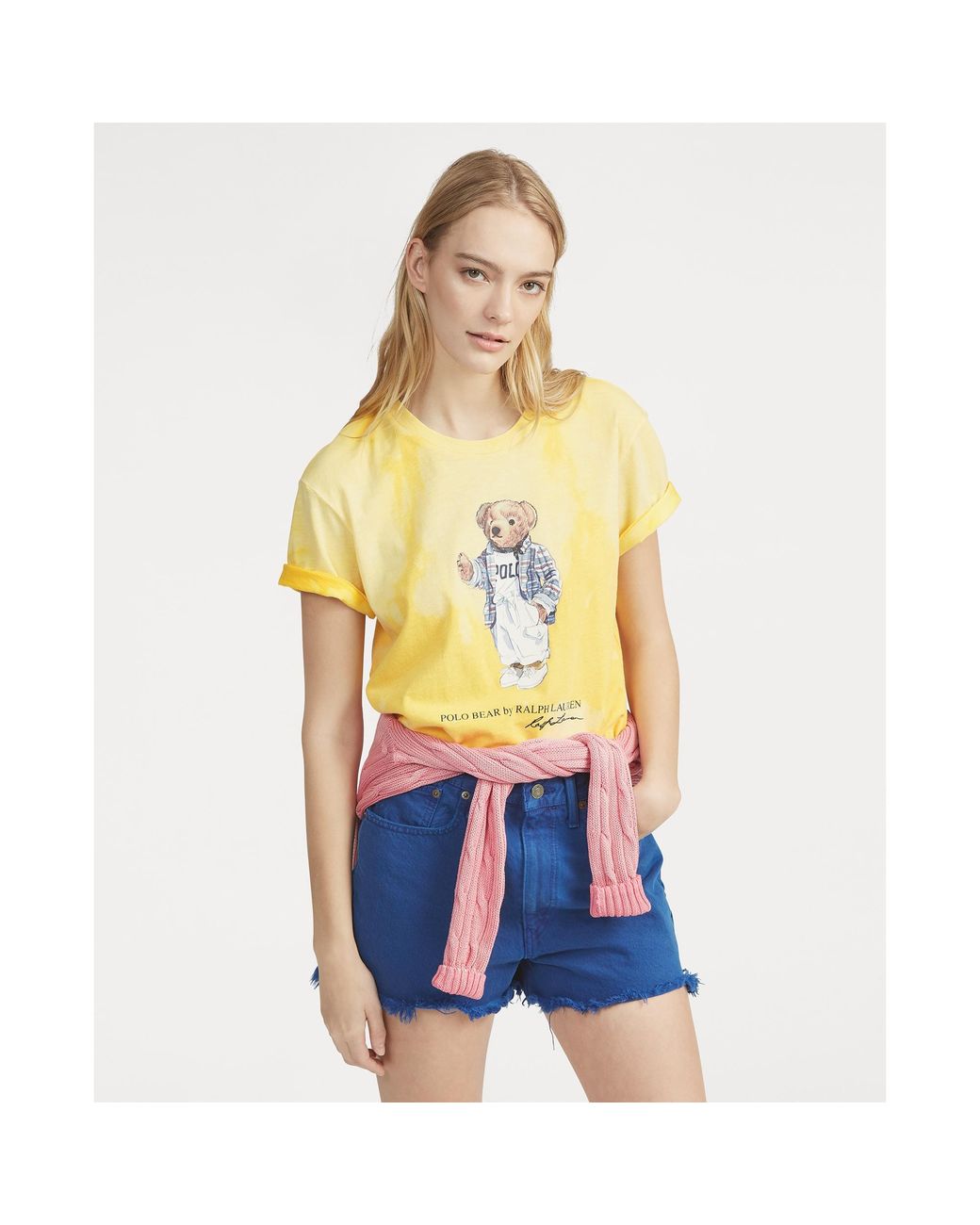 Yellow polo sales bear shirt