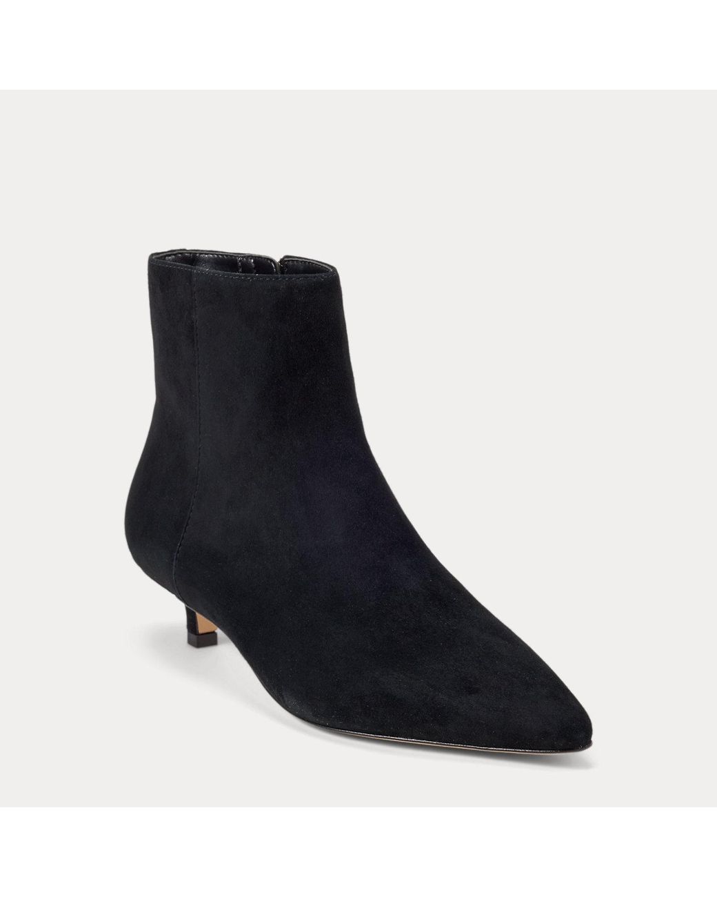 Ralph Lauren Blue Francesca Suede Bootie